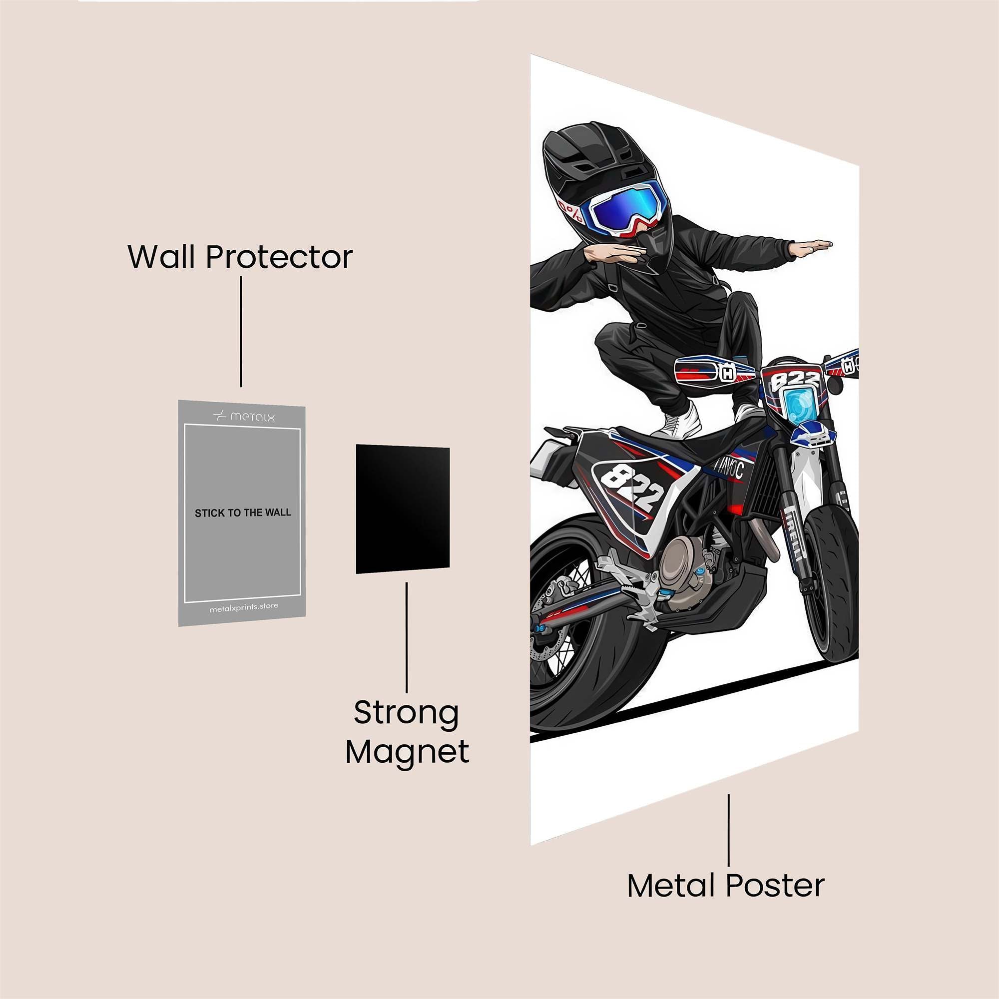 Dabbing Daredevil Safe Wall Magnetic / M