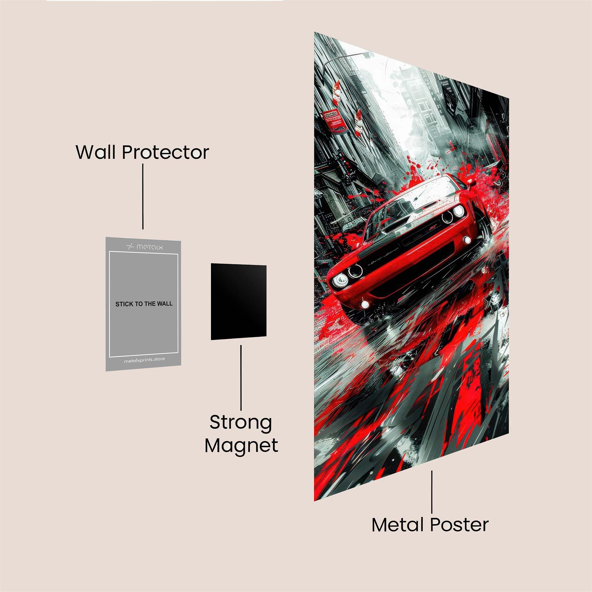 Dodge Fury Safe Wall Magnetic / M
