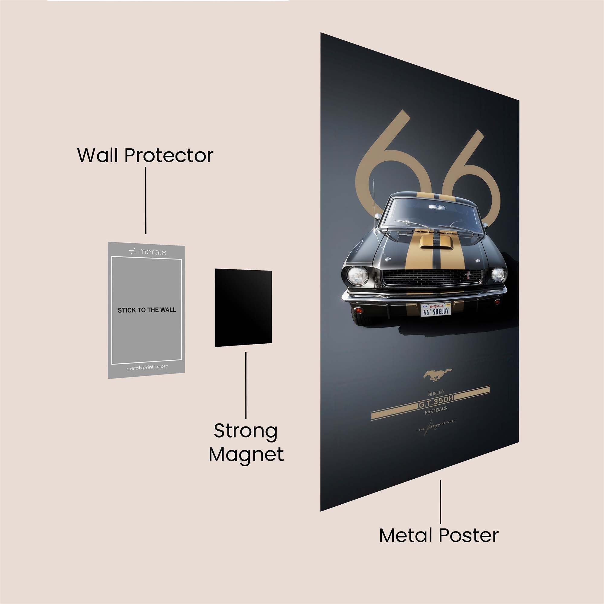 Mustang Regal Safe Wall Magnetic / M