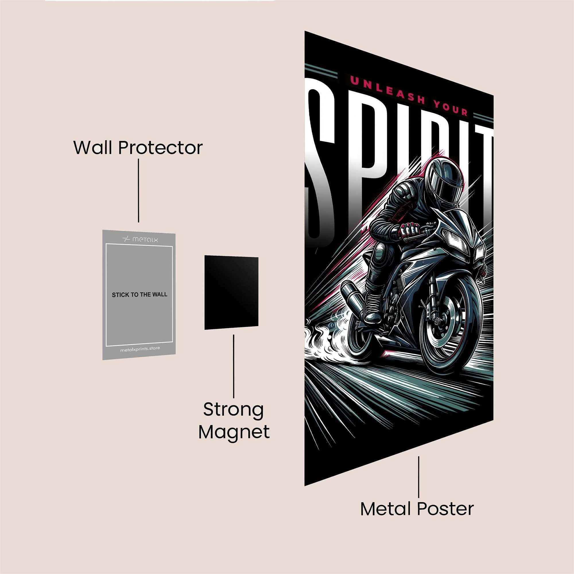 Rider Unleashed Safe Wall Magnetic / M
