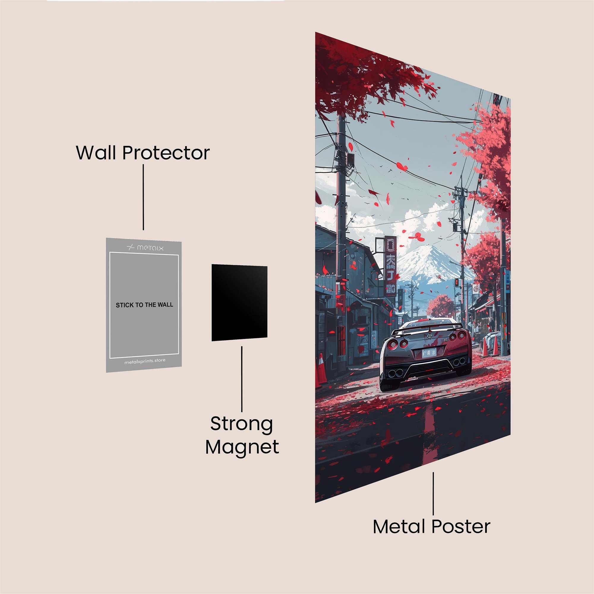 Skyline Serenity Safe Wall Magnetic / M