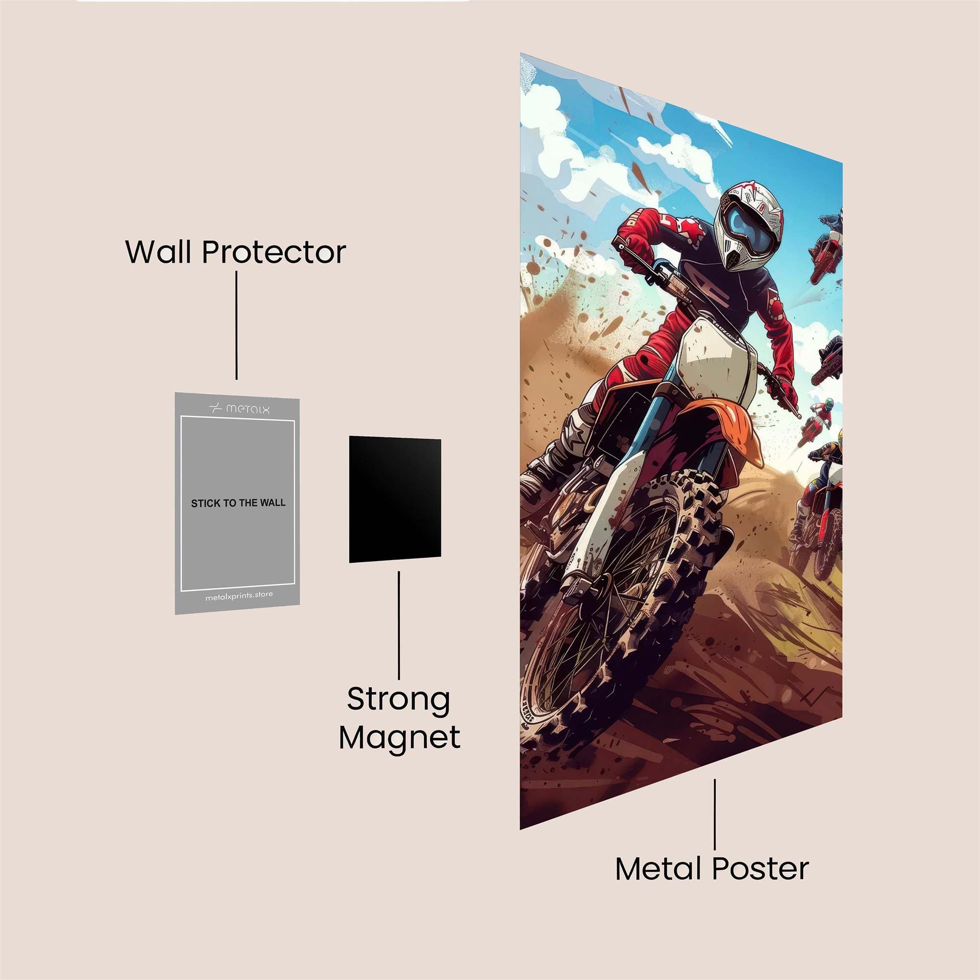 MotoRush Exhilaration Safe Wall Magnetic / M