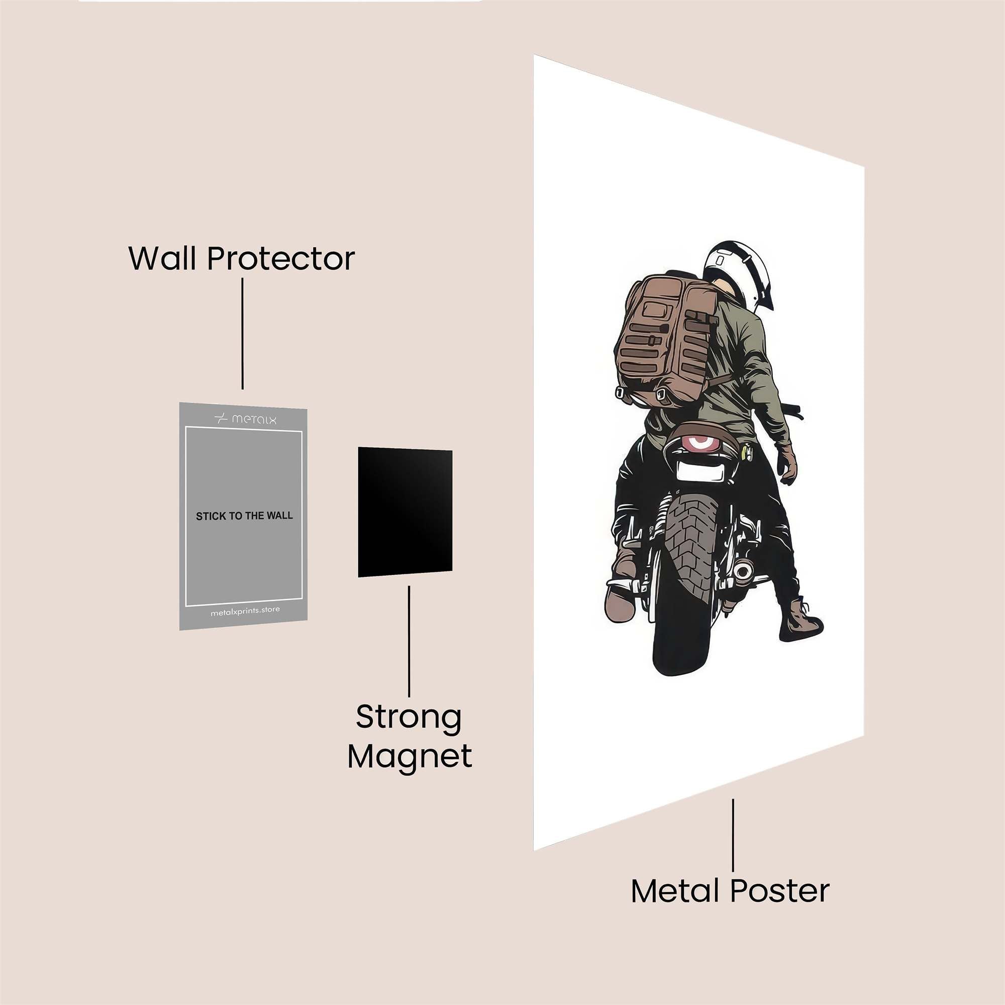 Rider Adventurous Safe Wall Magnetic / M