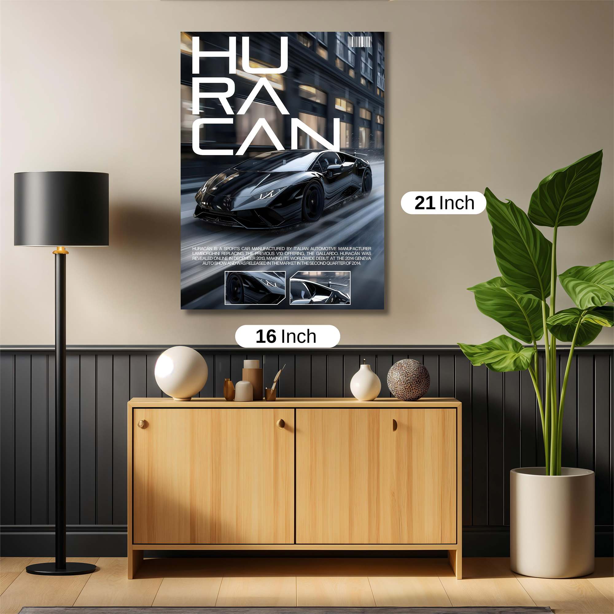 Huracan Velocity Safe Wall Magnetic / M