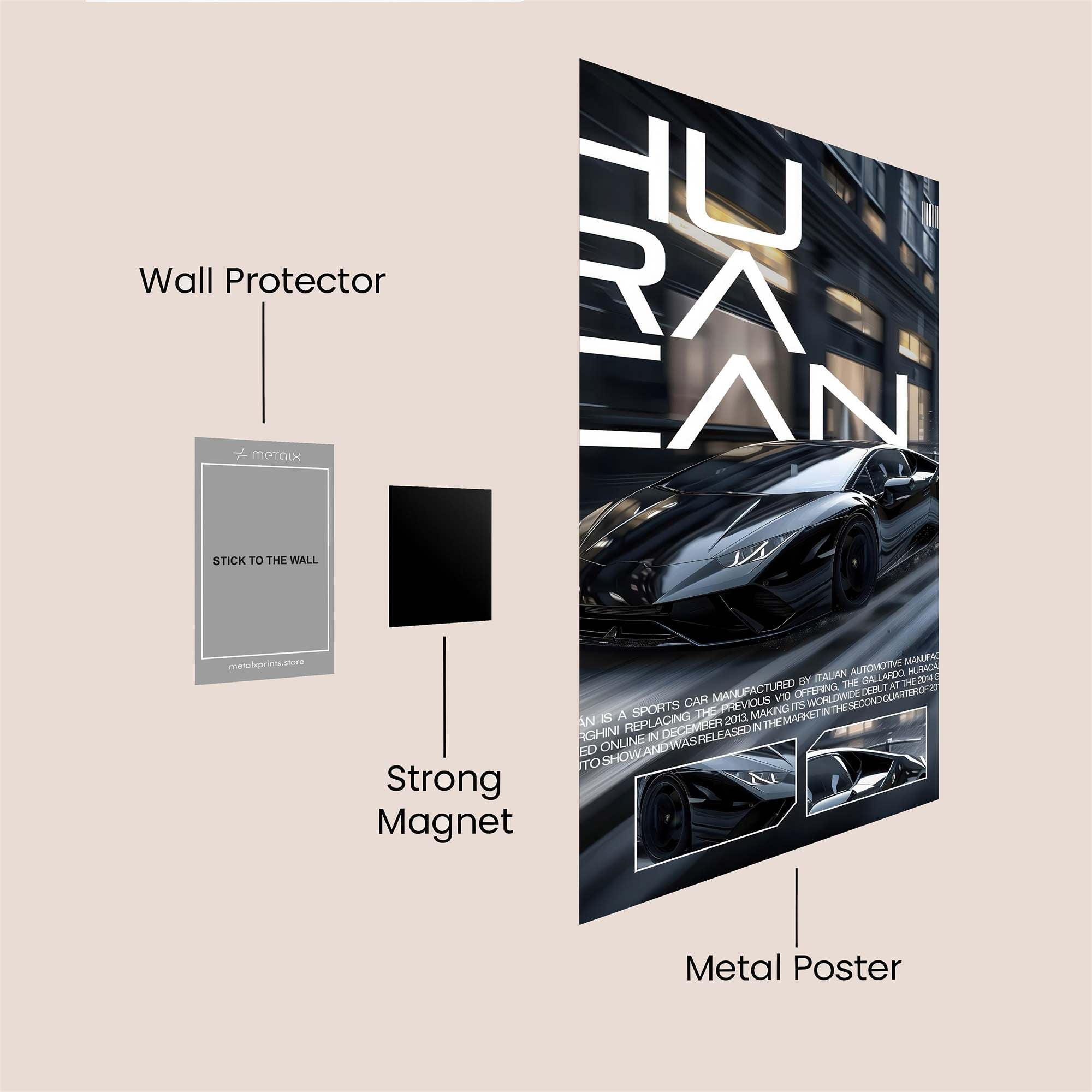 Huracan Velocity Safe Wall Magnetic / M