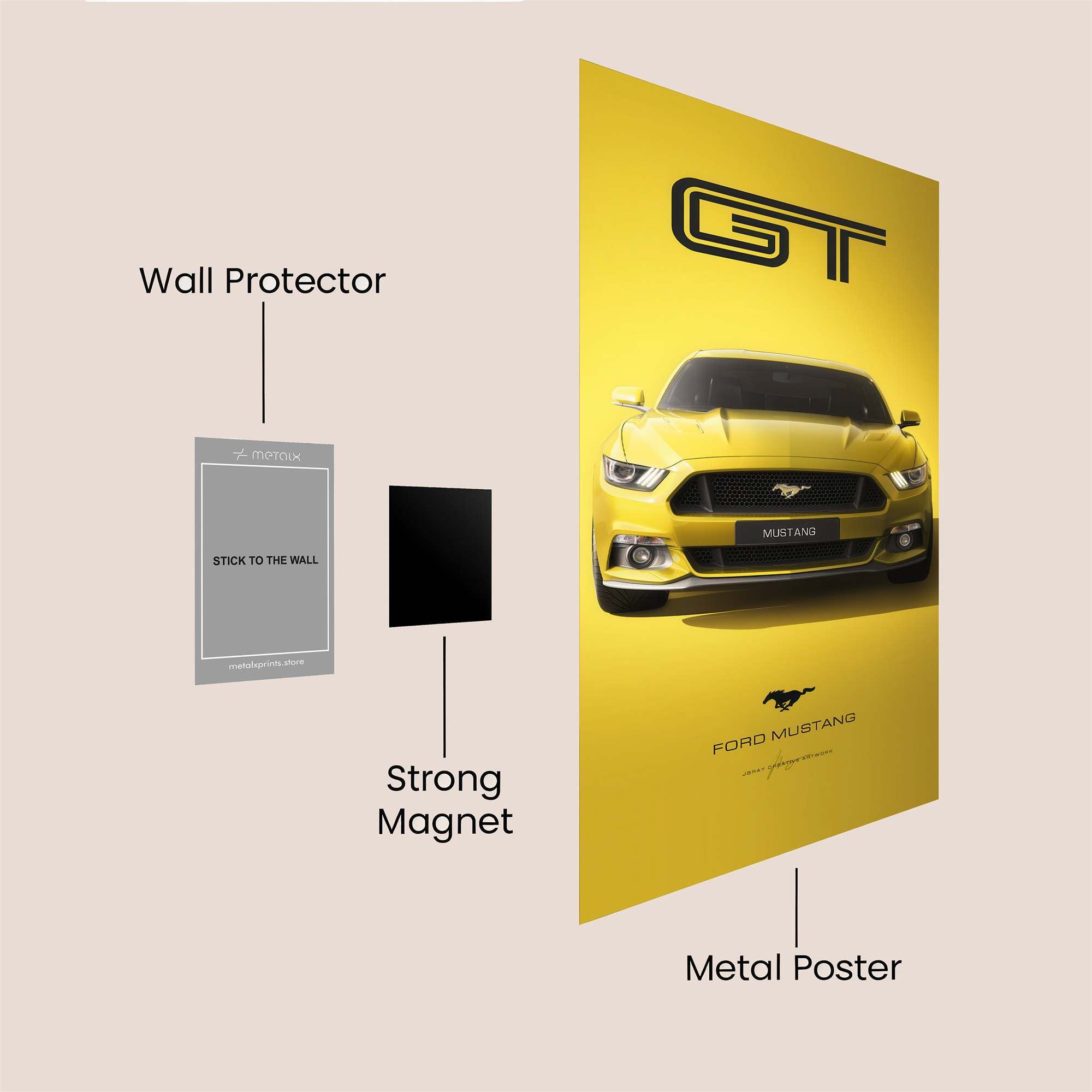 Mustang Blaze Safe Wall Magnetic / M