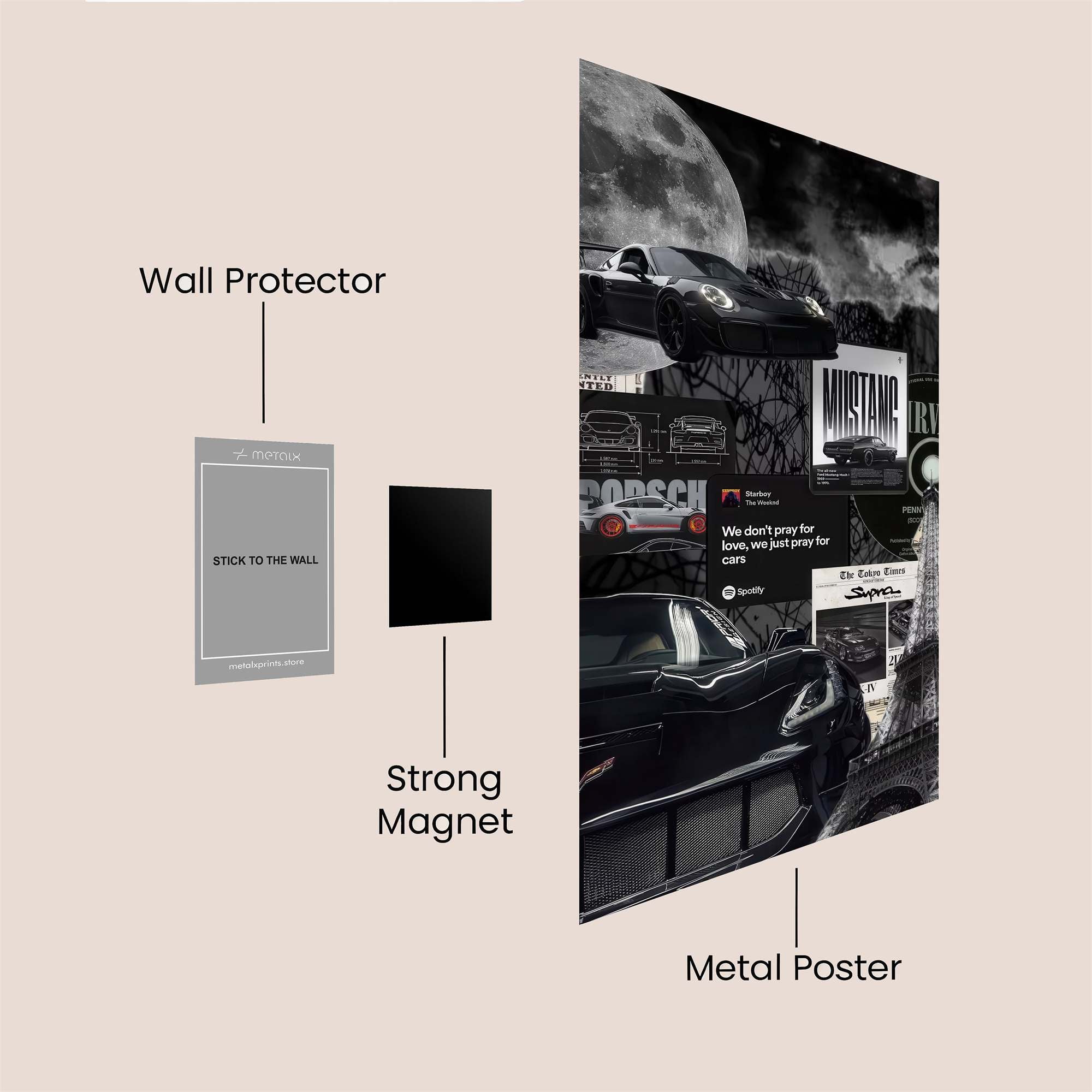 Moonlit Mystery Safe Wall Magnetic / M