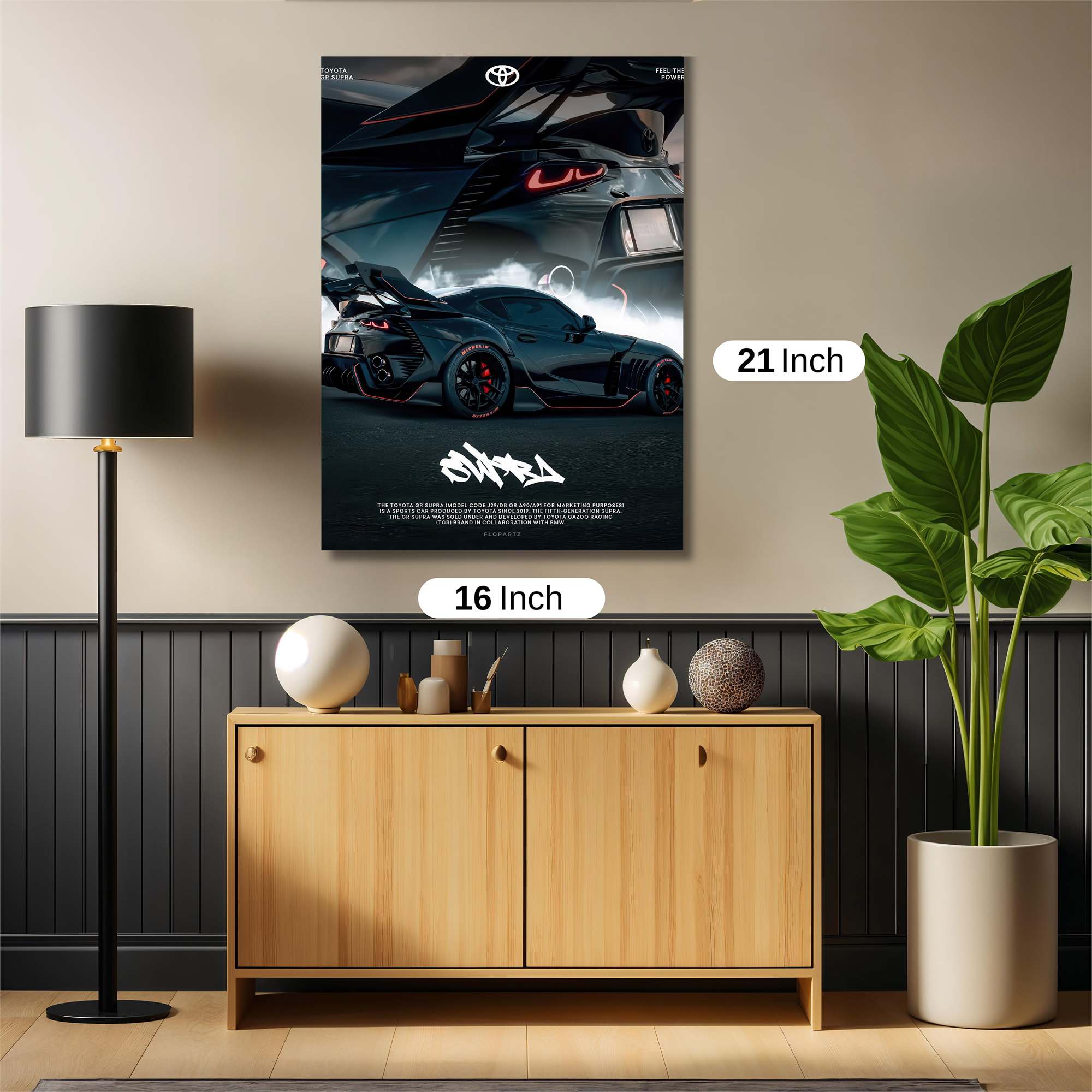 Toyota Turbocharged Safe Wall Magnetic / M