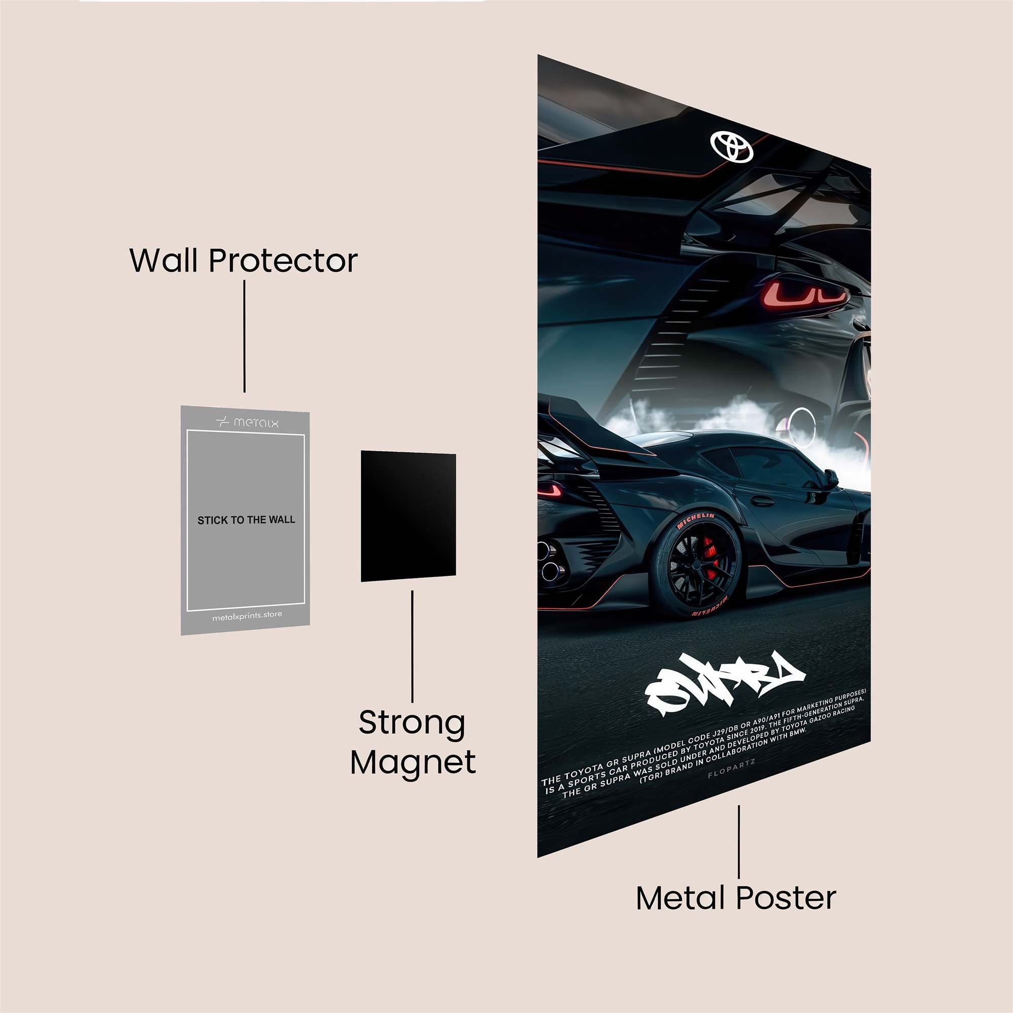 Toyota Turbocharged Safe Wall Magnetic / M