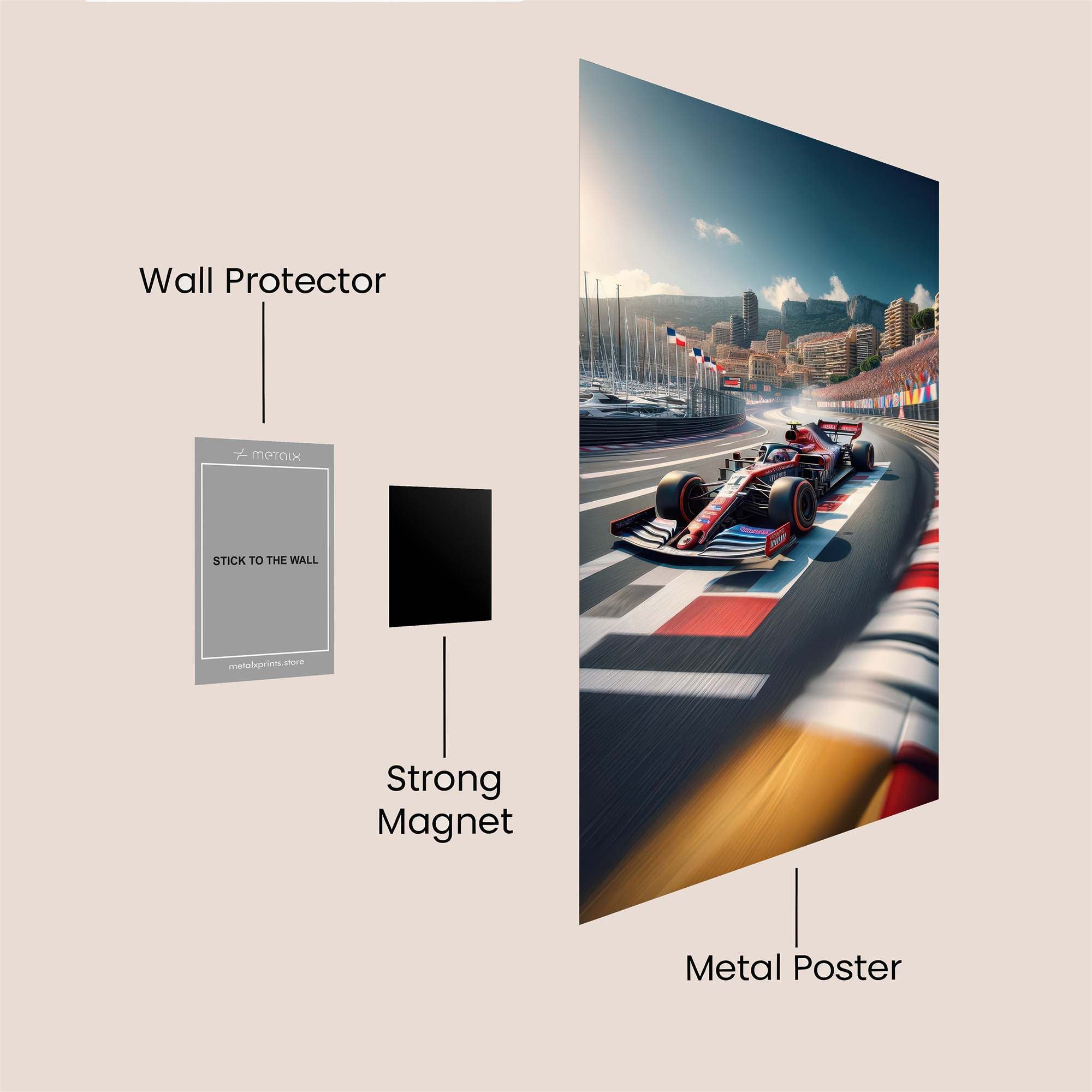 Monaco Rush Safe Wall Magnetic / M