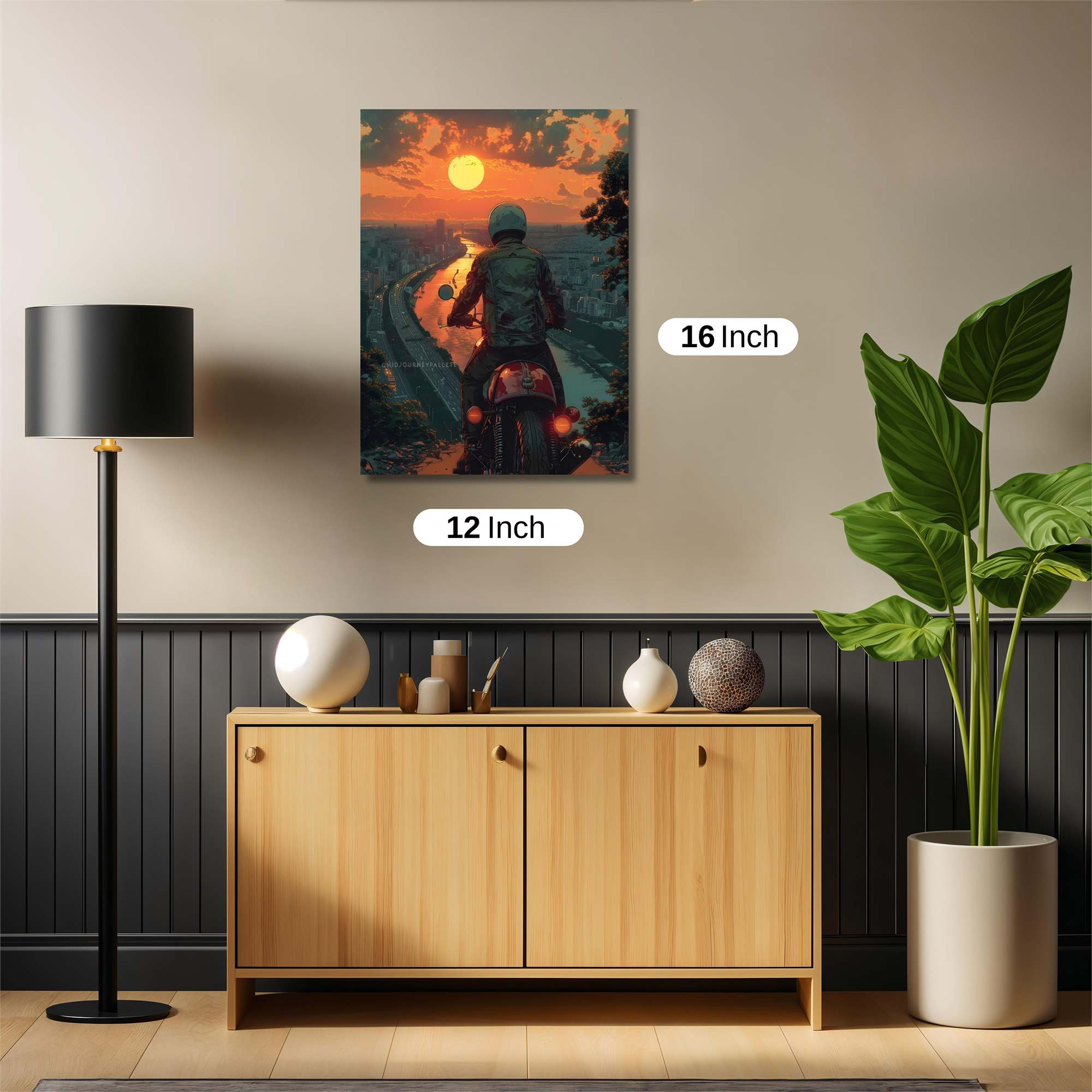 Sunset Solitude Safe Wall Magnetic / M
