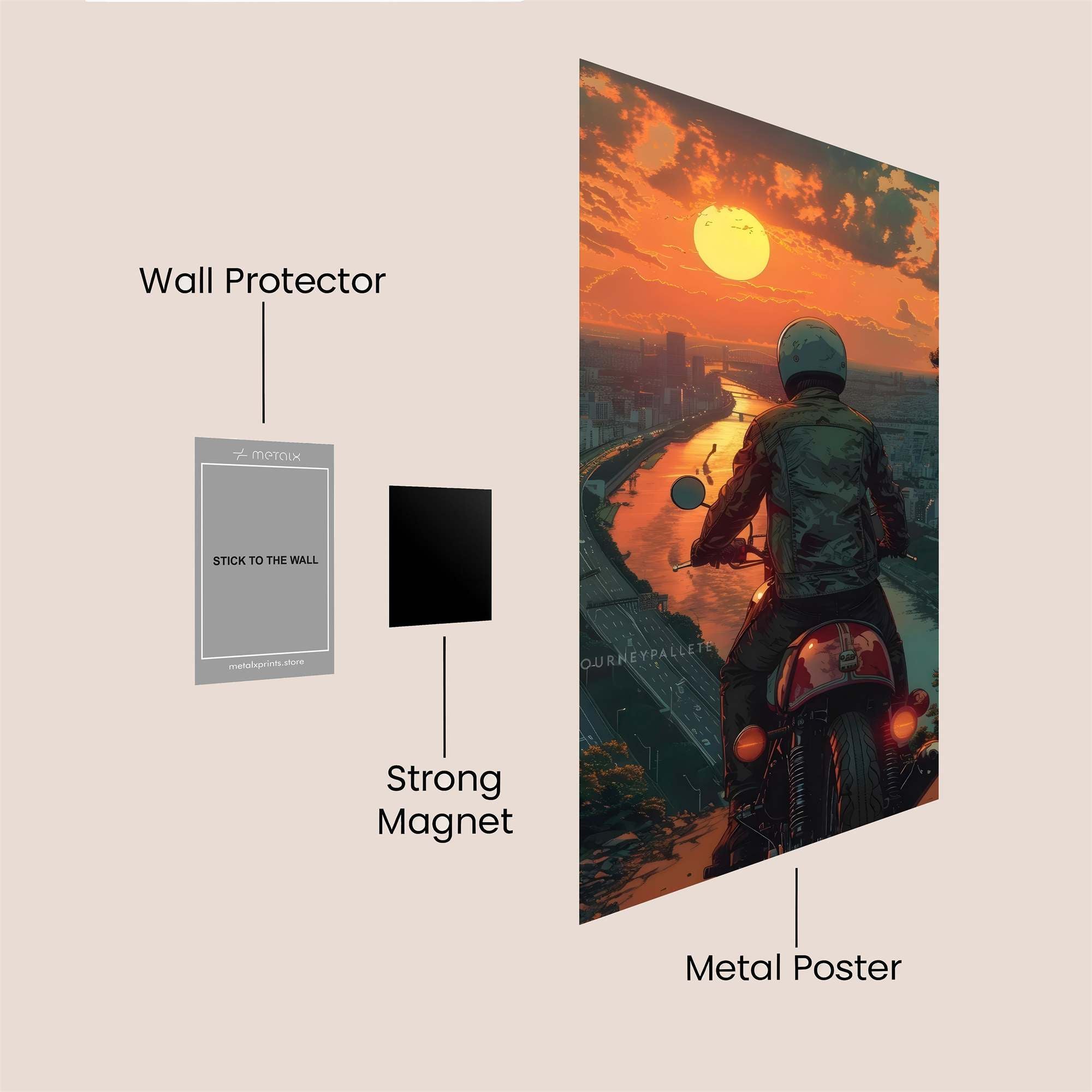 Sunset Solitude Safe Wall Magnetic / M