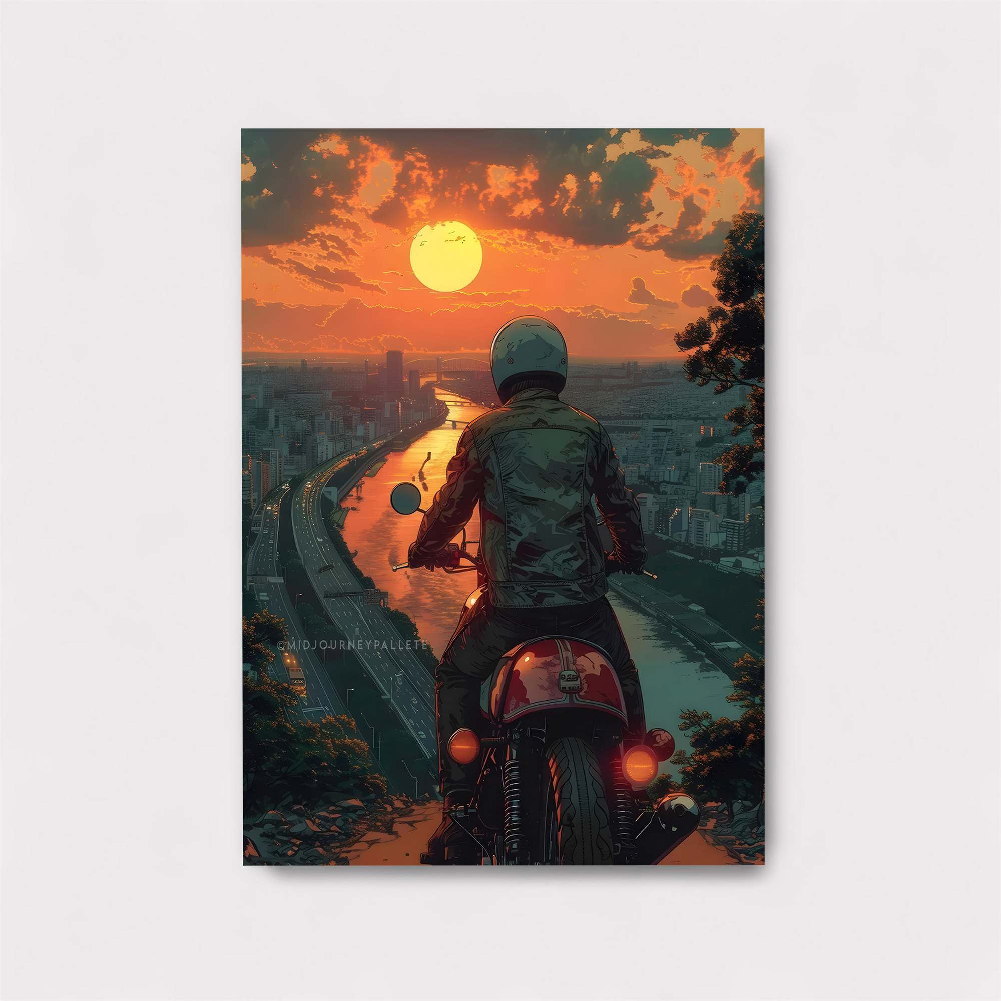 Sunset Solitude Safe Wall Magnetic / M