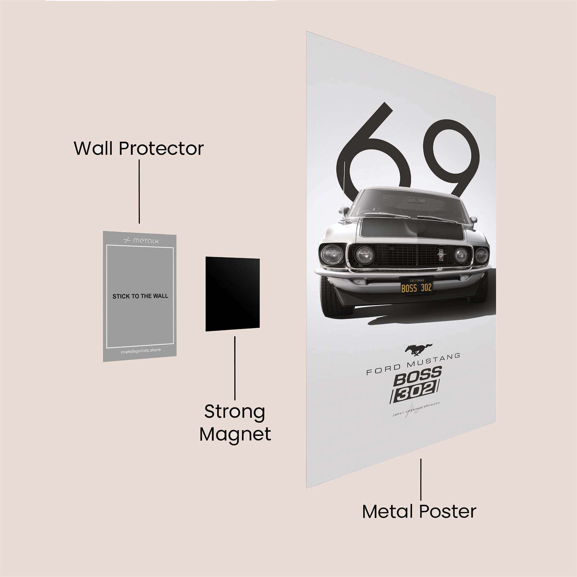 Boss Elegance Safe Wall Magnetic / M