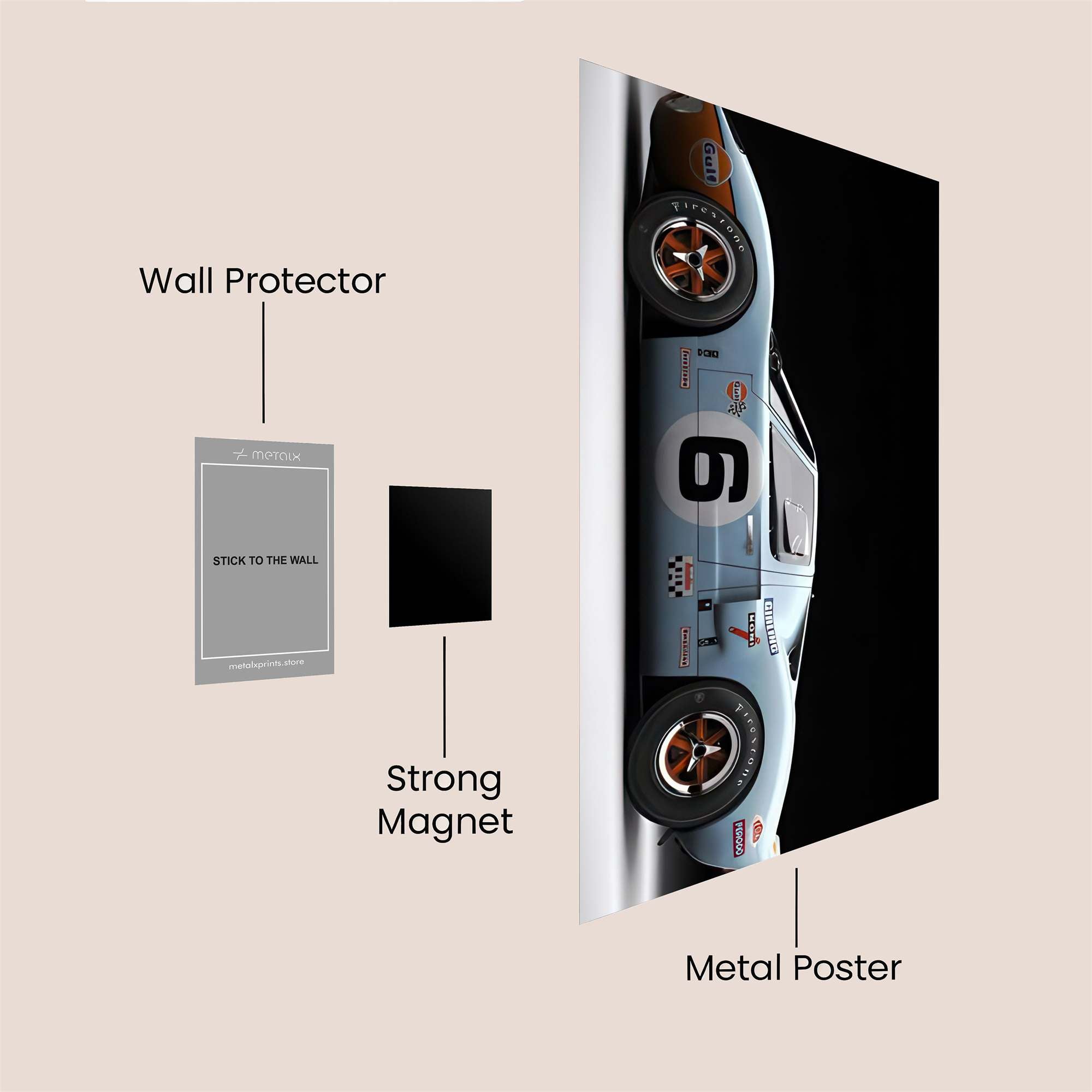 Ford Frenzy Safe Wall Magnetic / M
