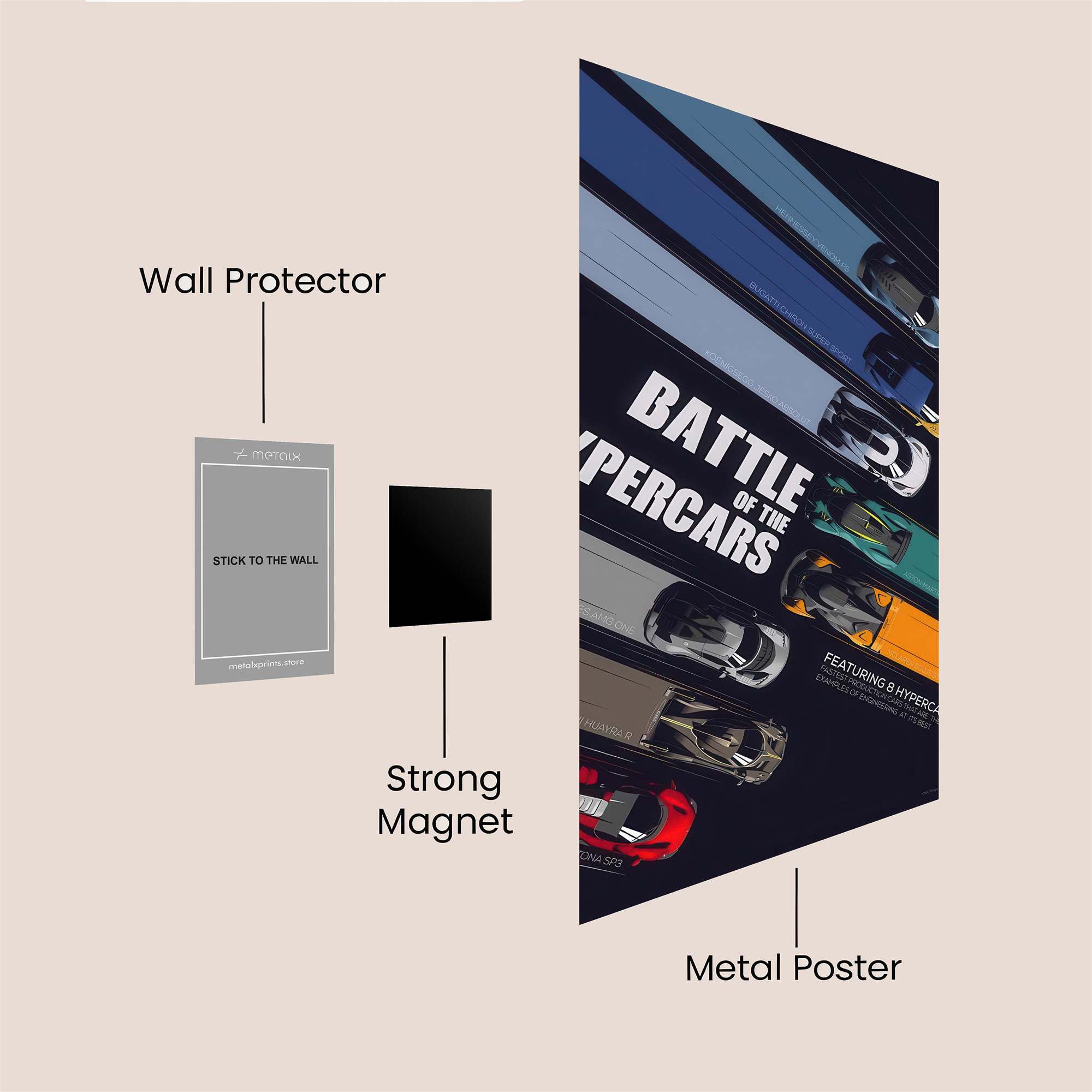 Hypercars Excitement Safe Wall Magnetic / M