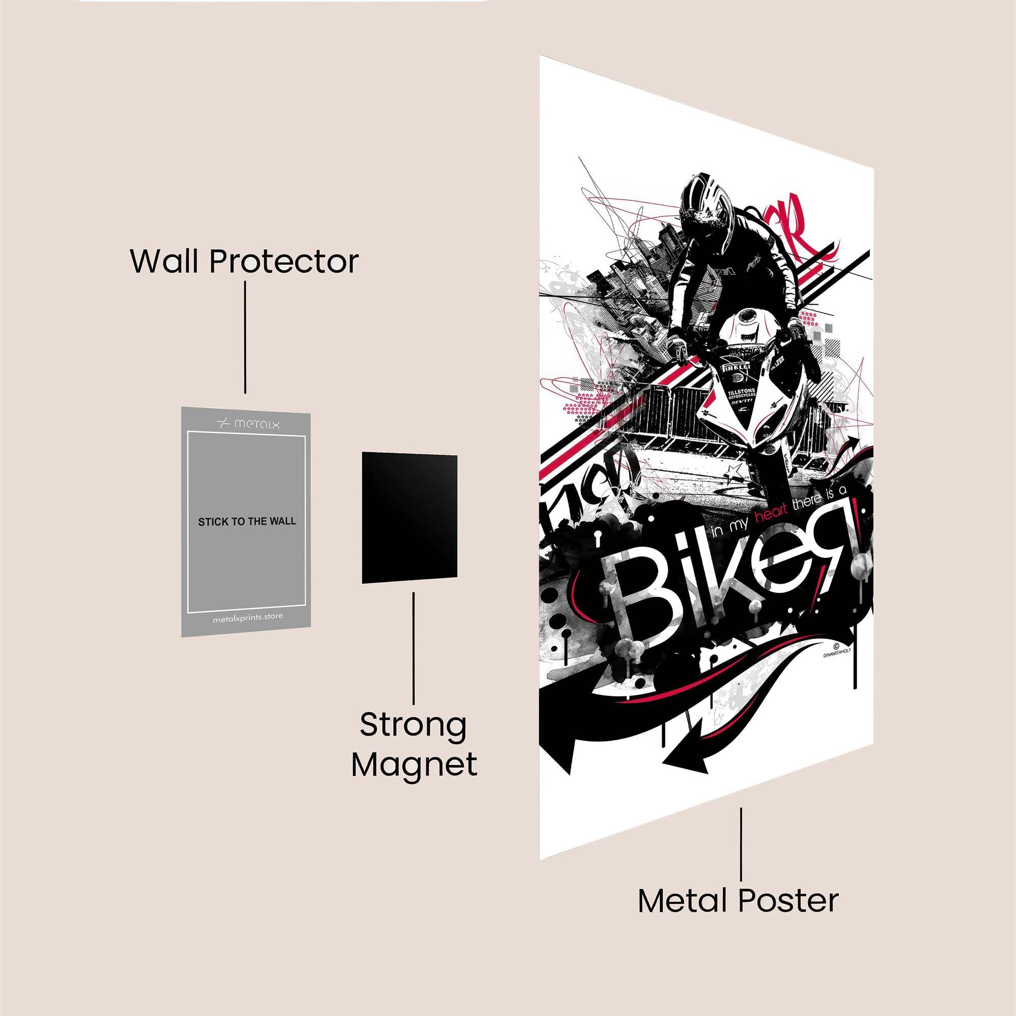 Rider Thrill Safe Wall Magnetic / M