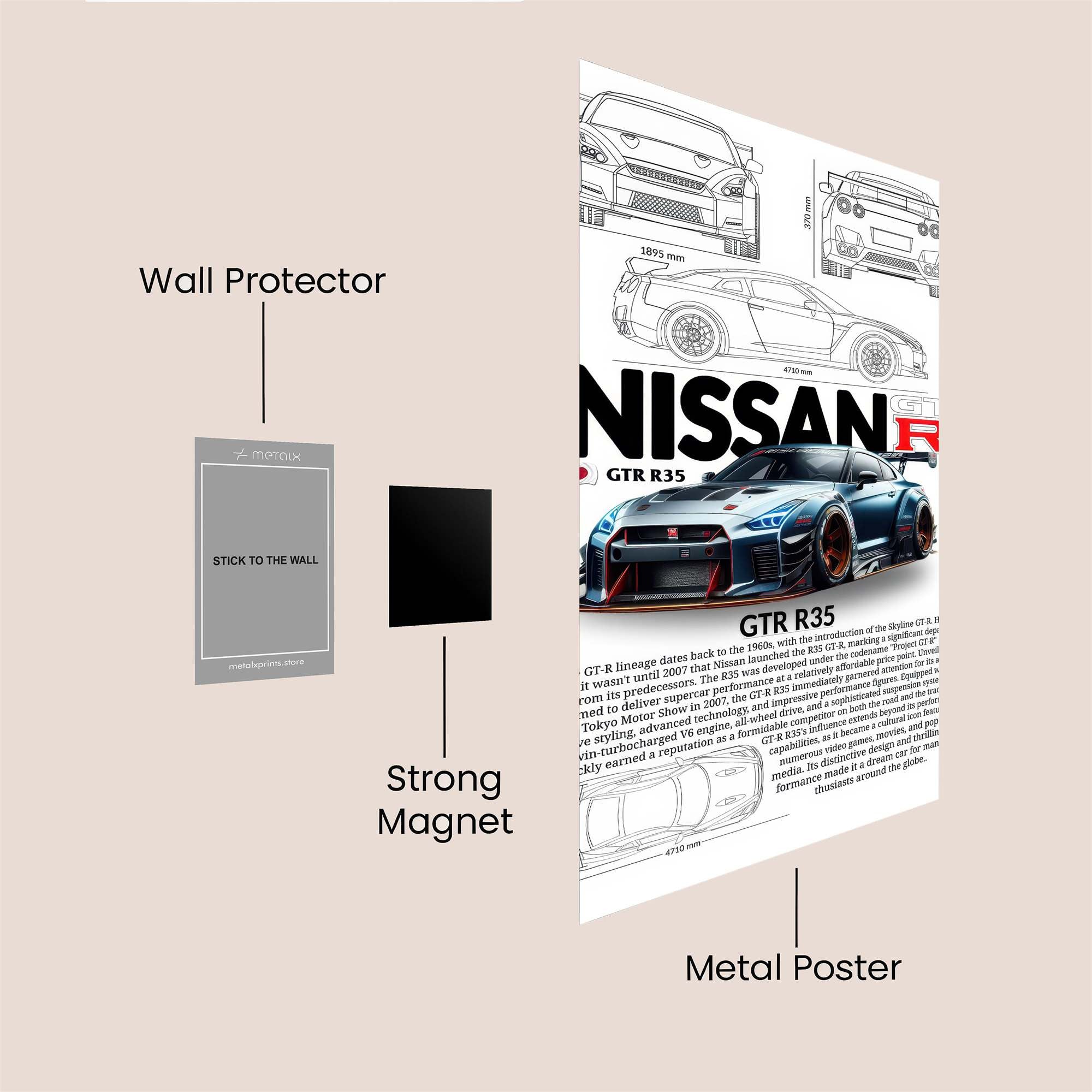 Nissan Thrill Safe Wall Magnetic / M