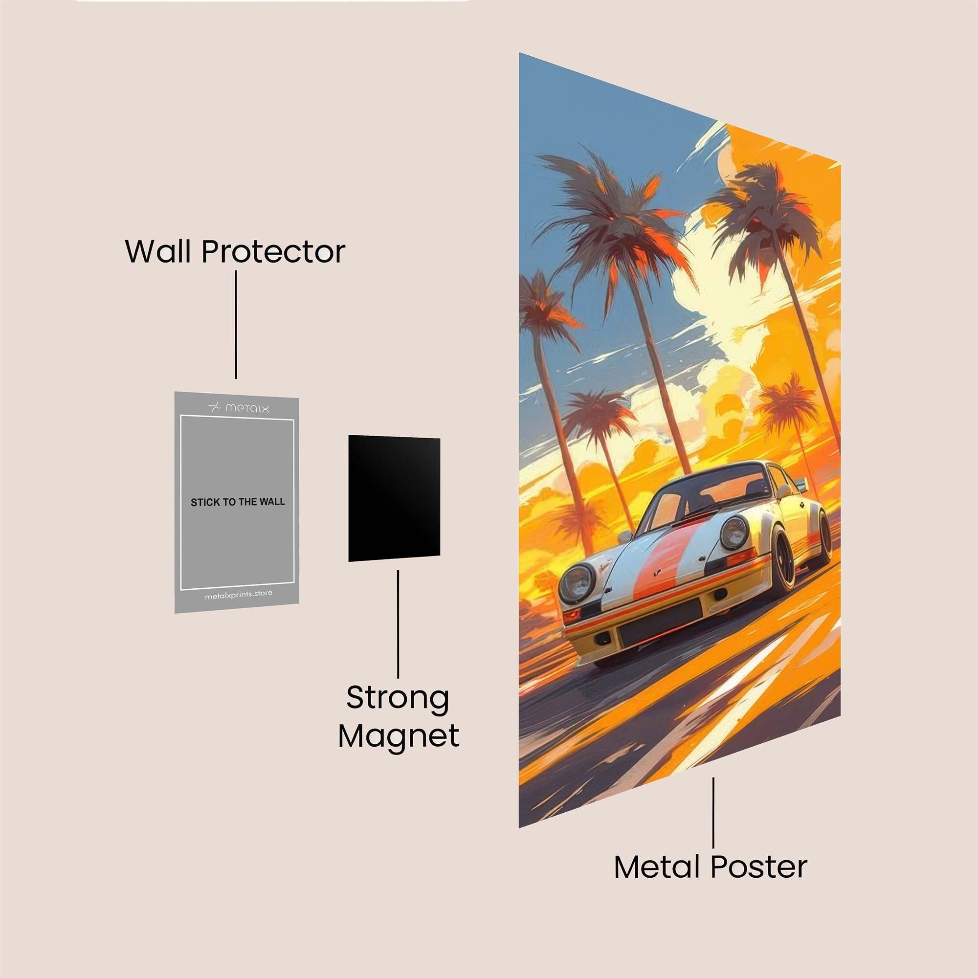 Porsche Bliss Safe Wall Magnetic / M