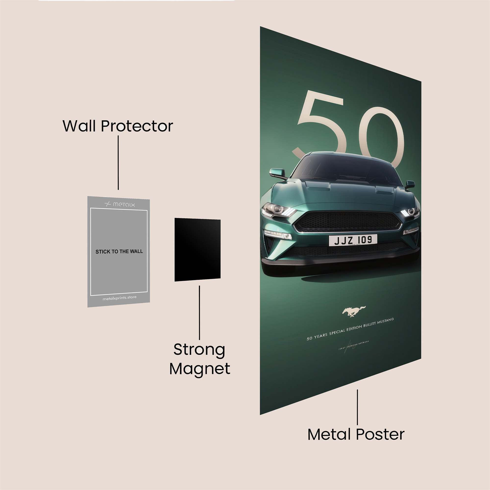 Mustang Regal Safe Wall Magnetic / M