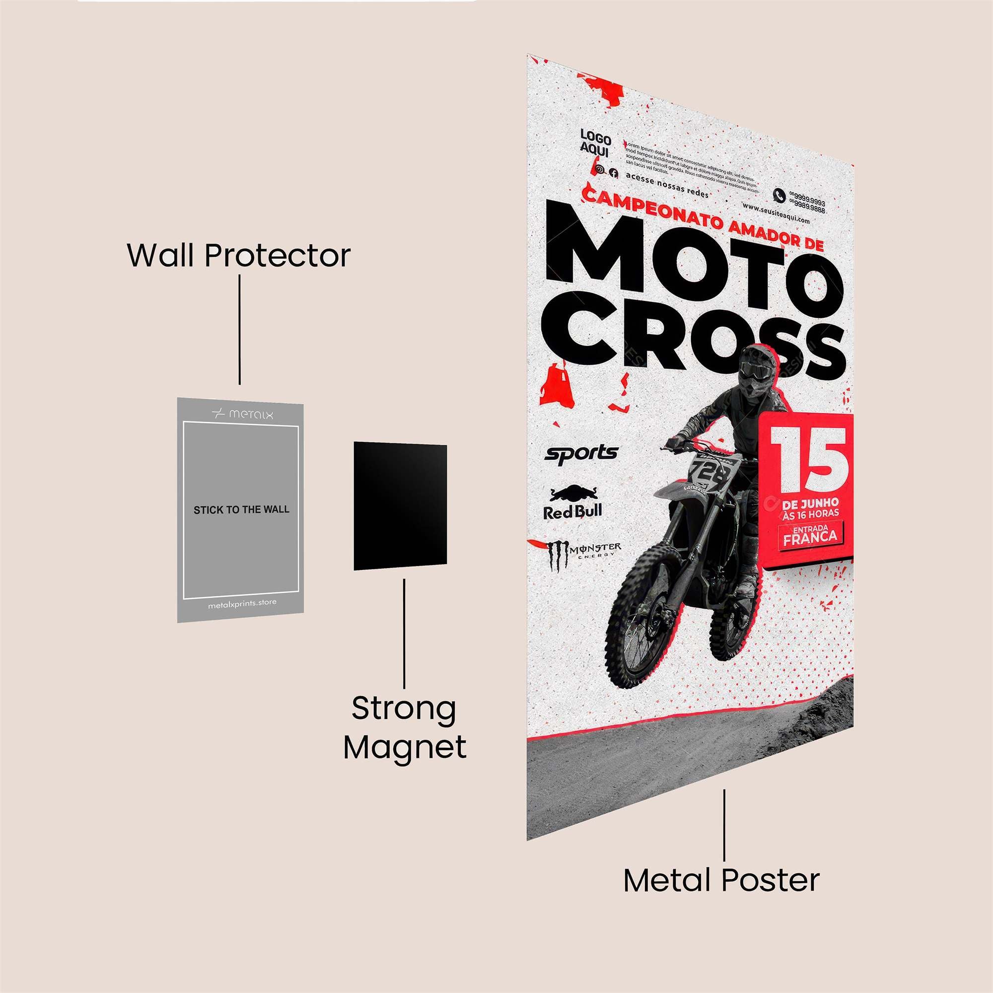 Moto Thrill Safe Wall Magnetic / M