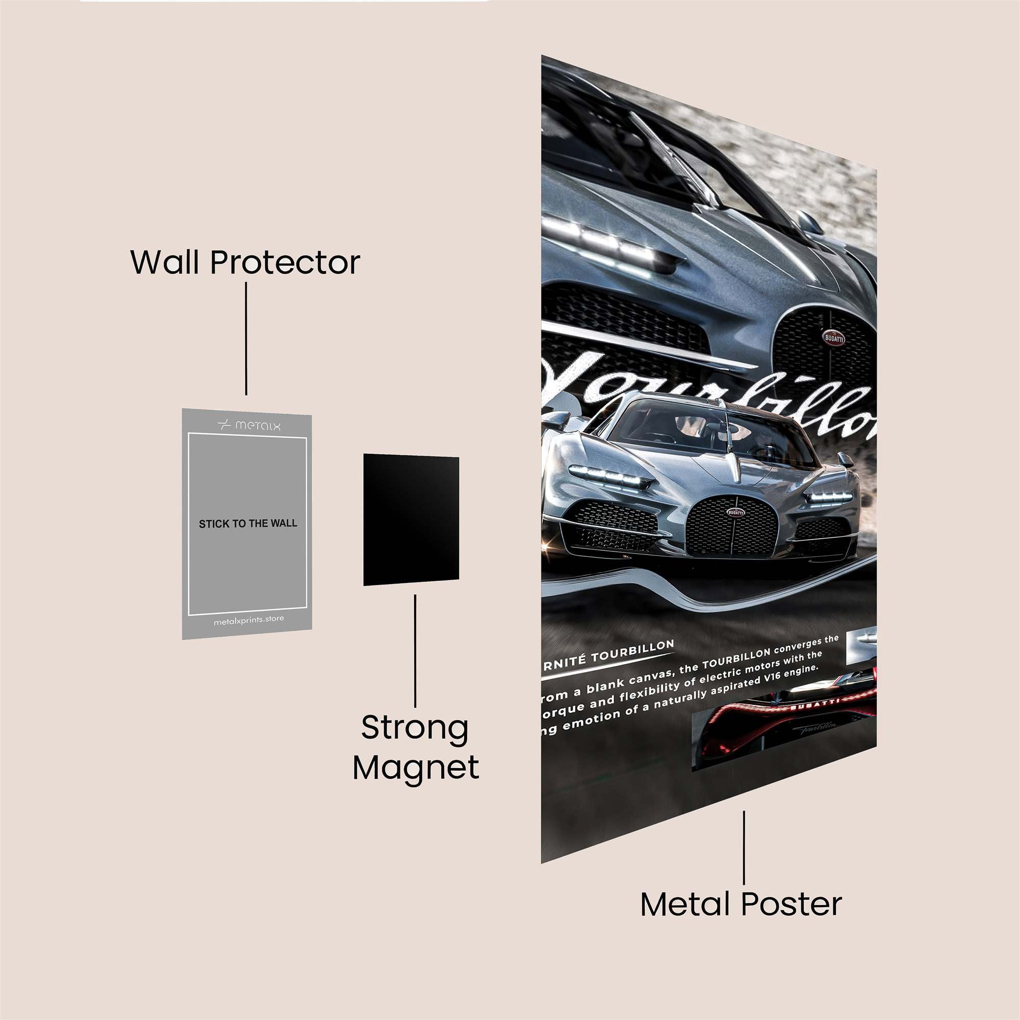 Bugatti Elegance Safe Wall Magnetic / M