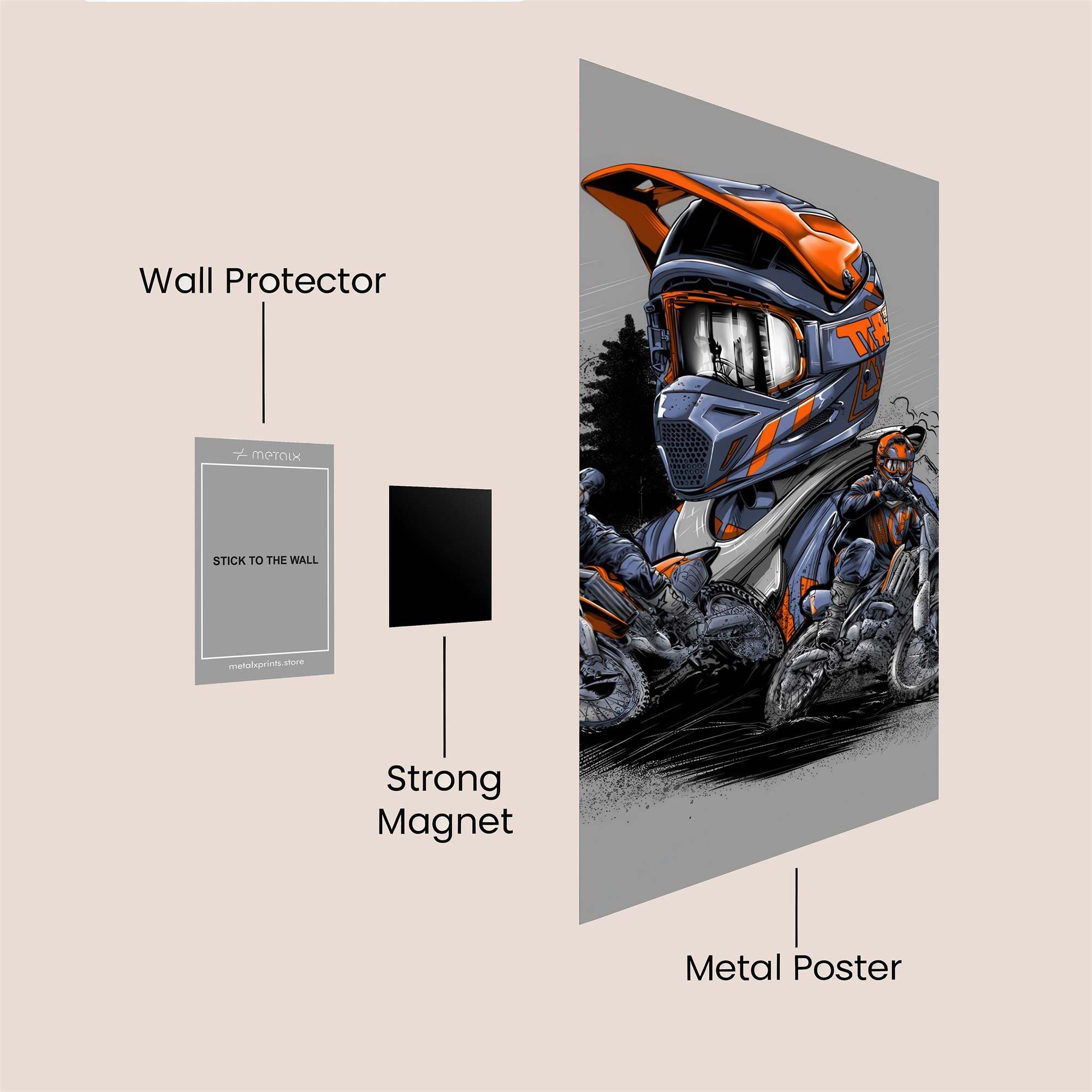 RiderRebellion Safe Wall Magnetic / M