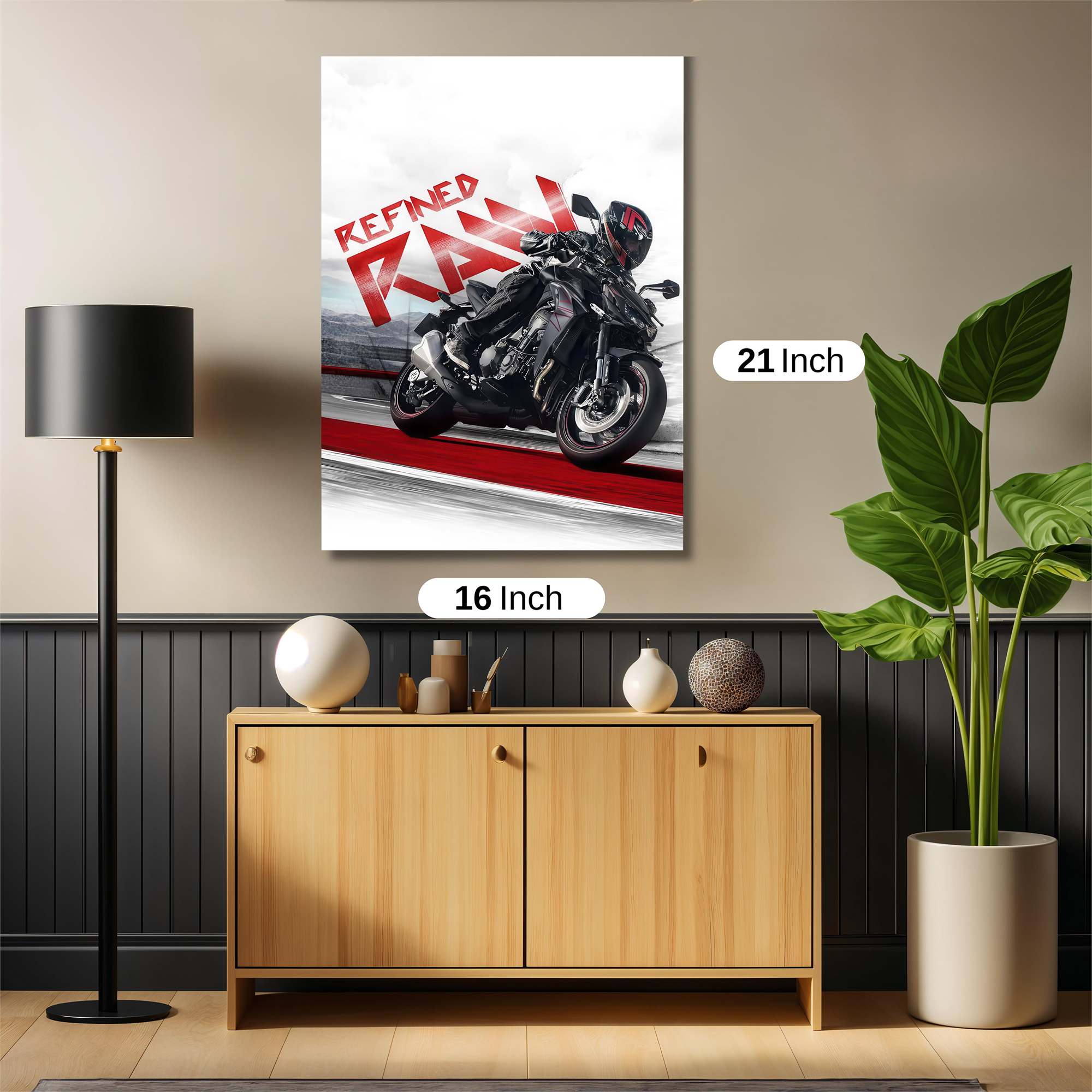 Motorcycle Velocity Safe Wall Magnetic / M