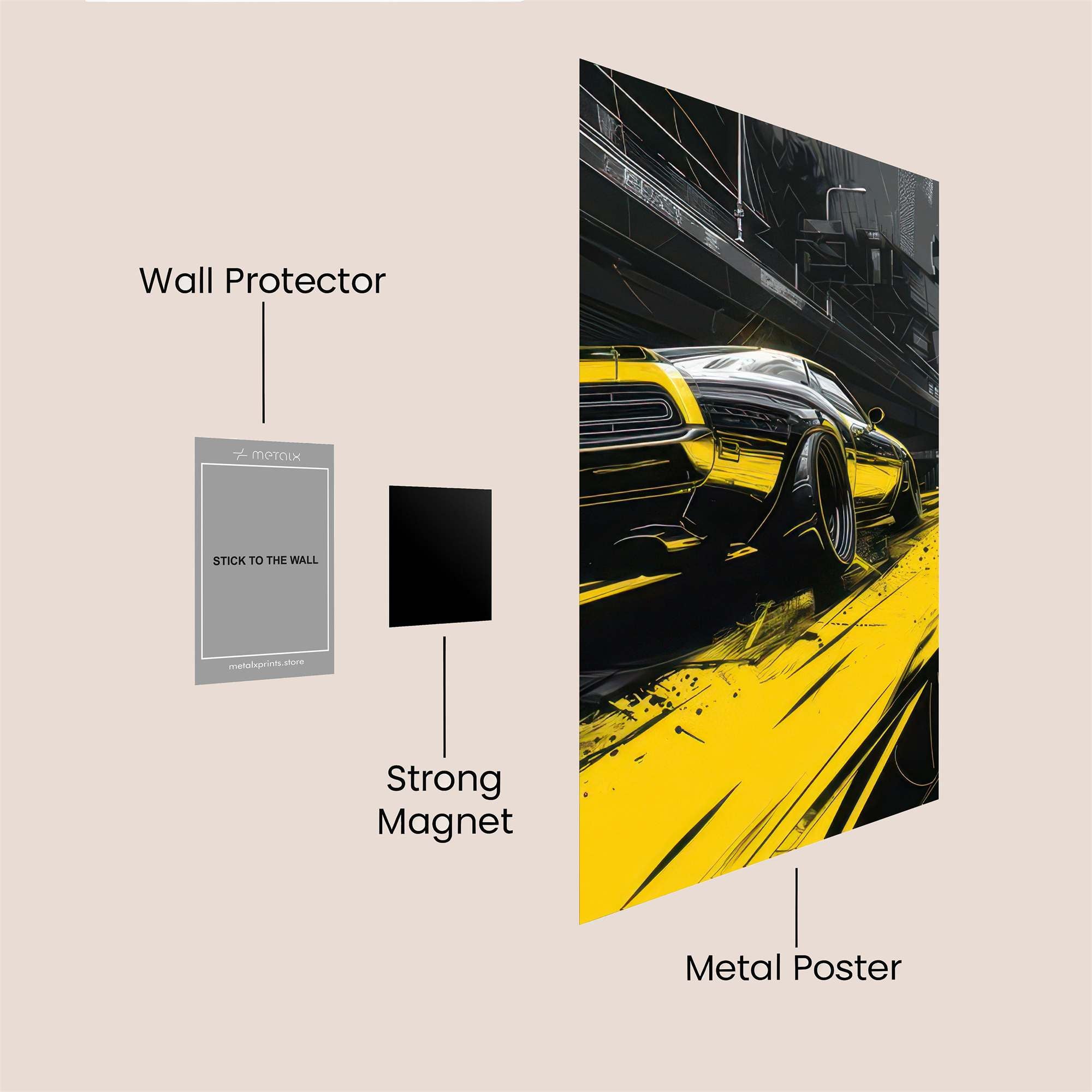 Dodge Frenzy Safe Wall Magnetic / M