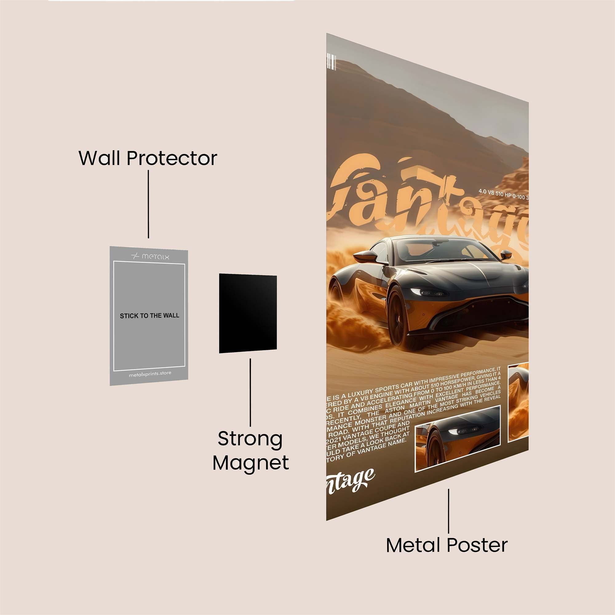 Vantage Velocity Safe Wall Magnetic / M