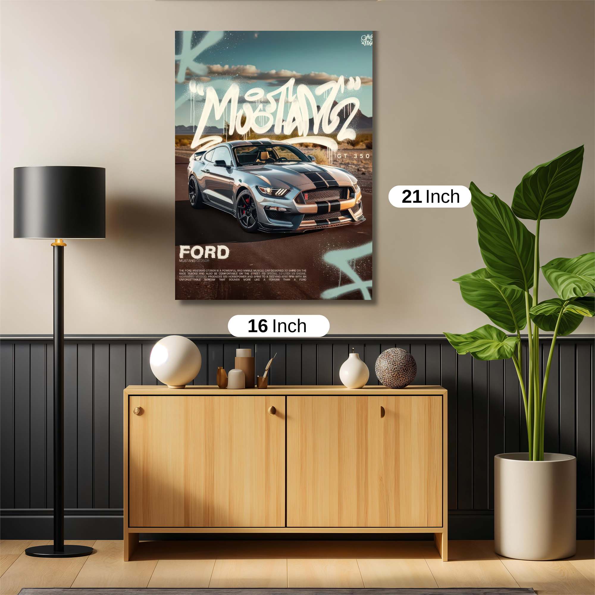 Mustang Menace Safe Wall Magnetic / M