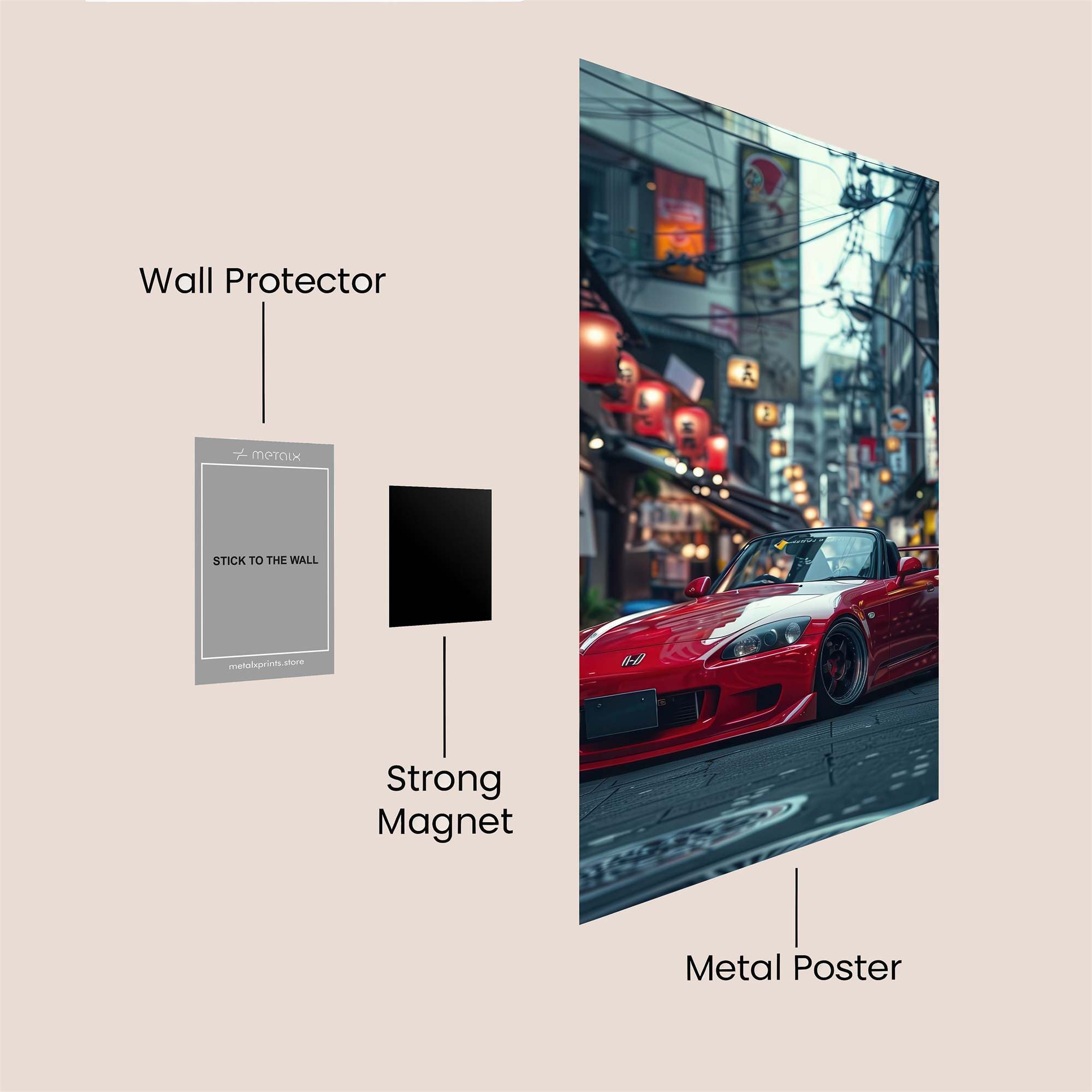 Honda Vibrant Safe Wall Magnetic / M