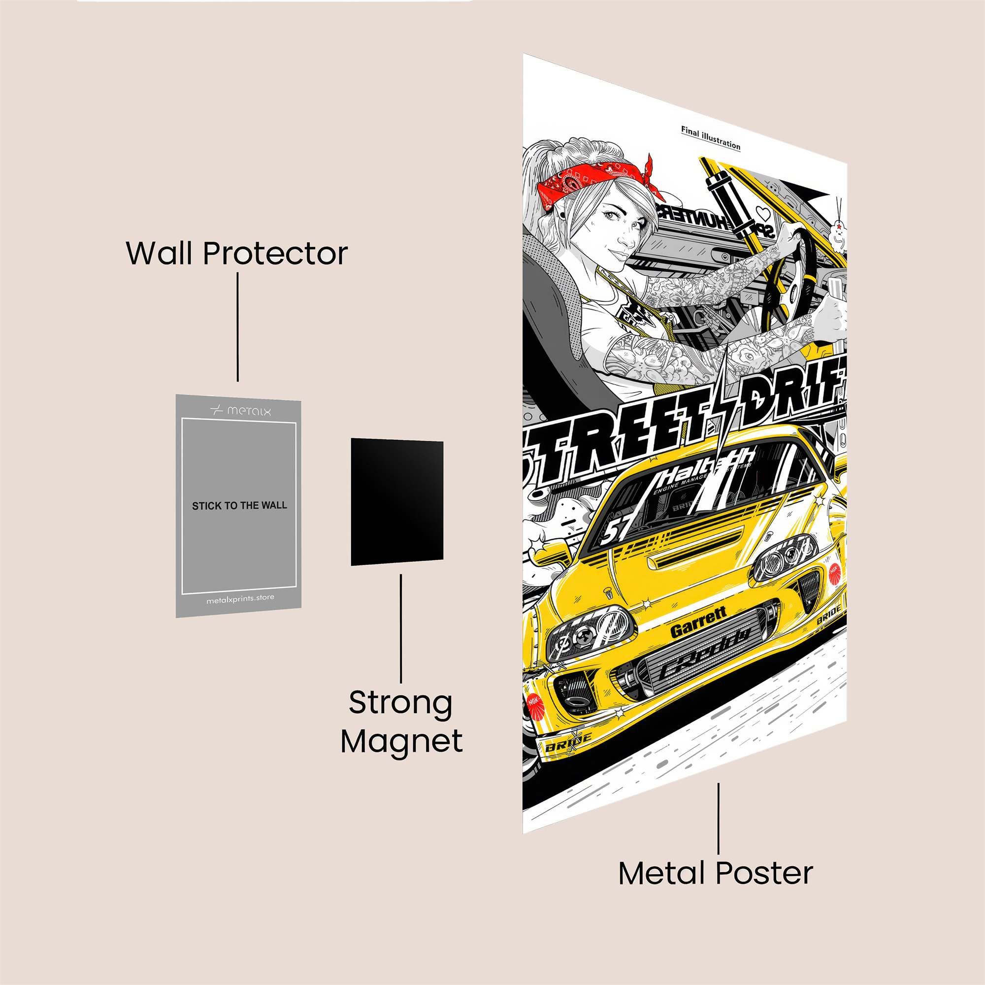 Rebel Drift Safe Wall Magnetic / M