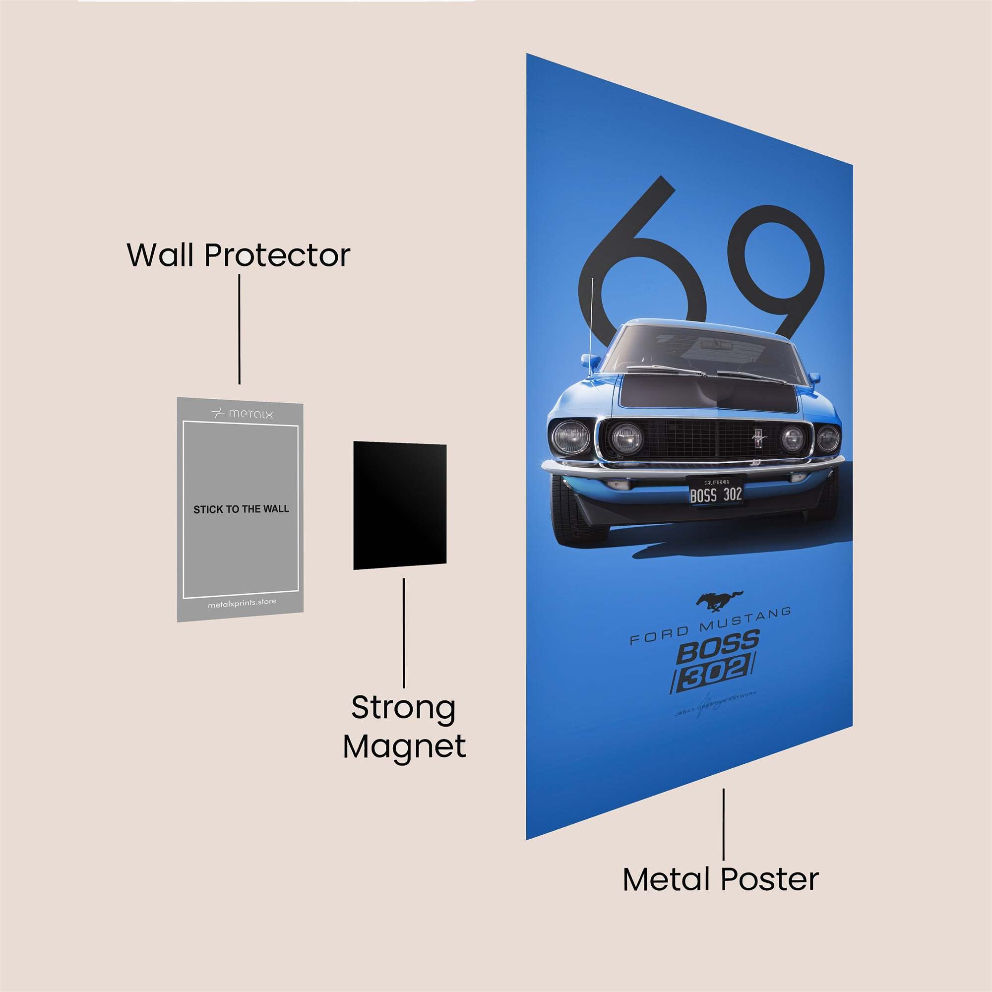 Boss Elegance Safe Wall Magnetic / M