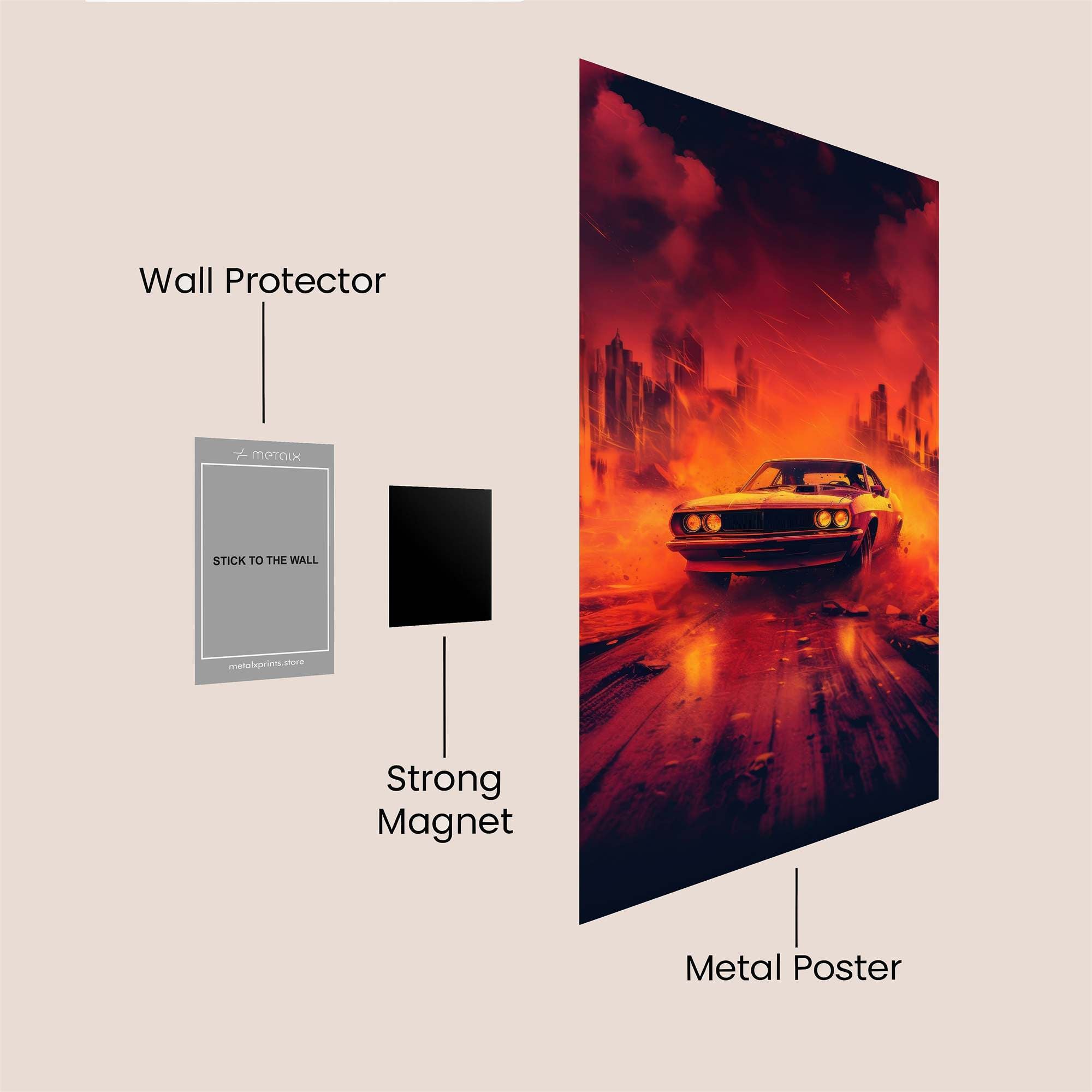 Hellride Fury Safe Wall Magnetic / M