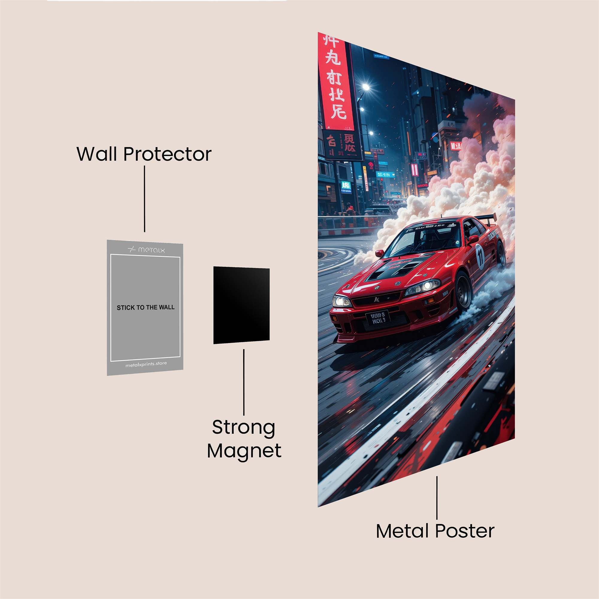Drift Frenzy Safe Wall Magnetic / M