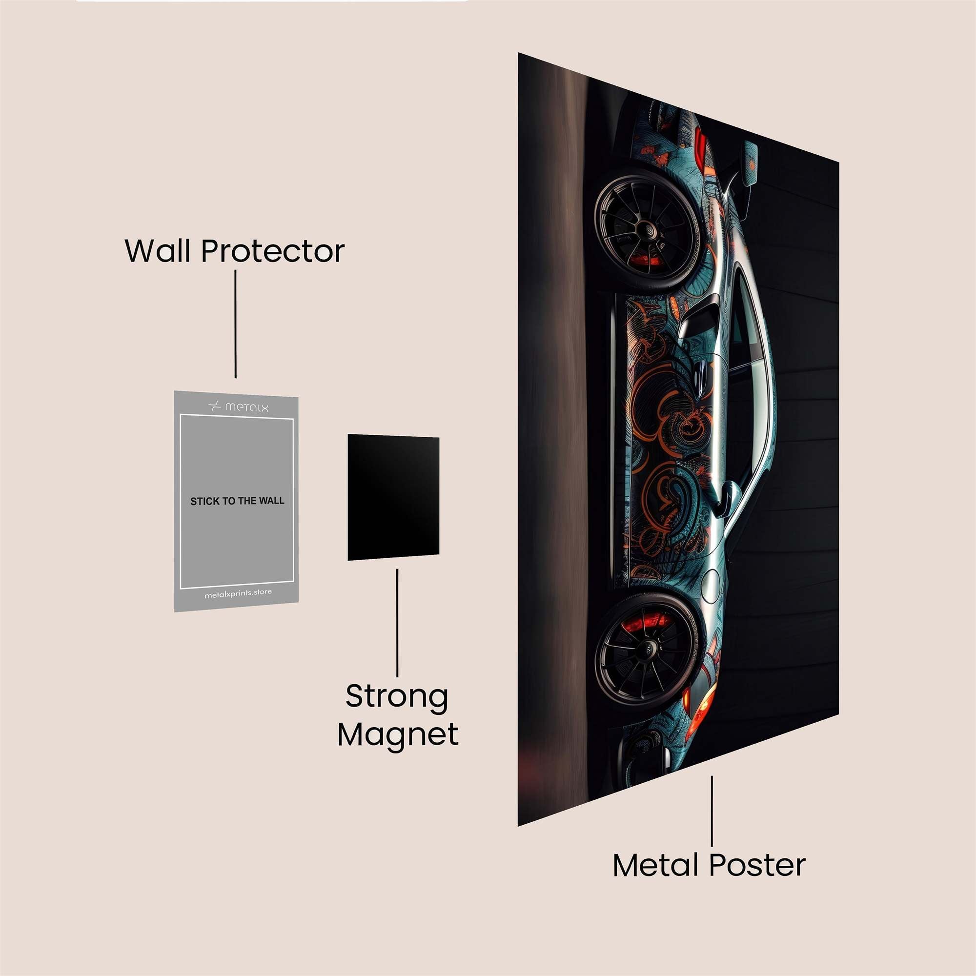 Porsche Vortex Safe Wall Magnetic / M