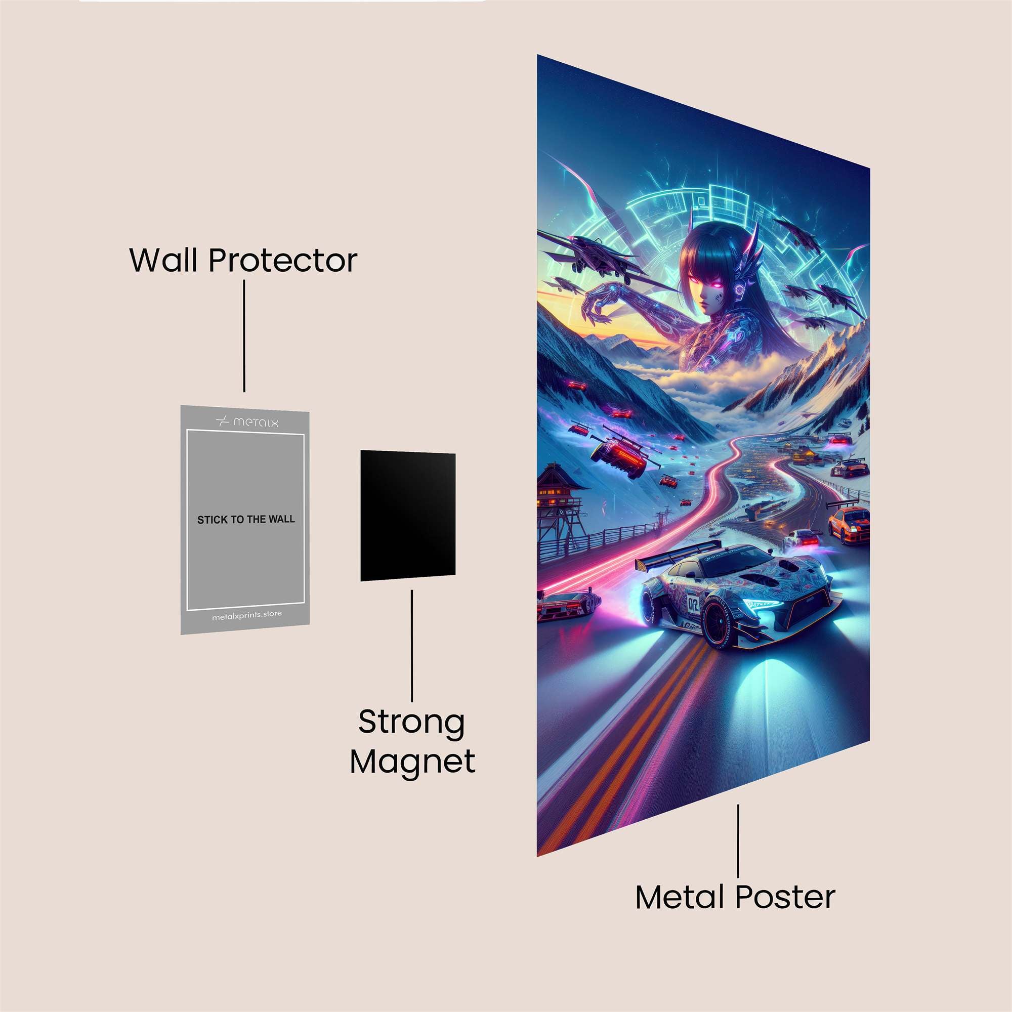 Cyber Surge Safe Wall Magnetic / M