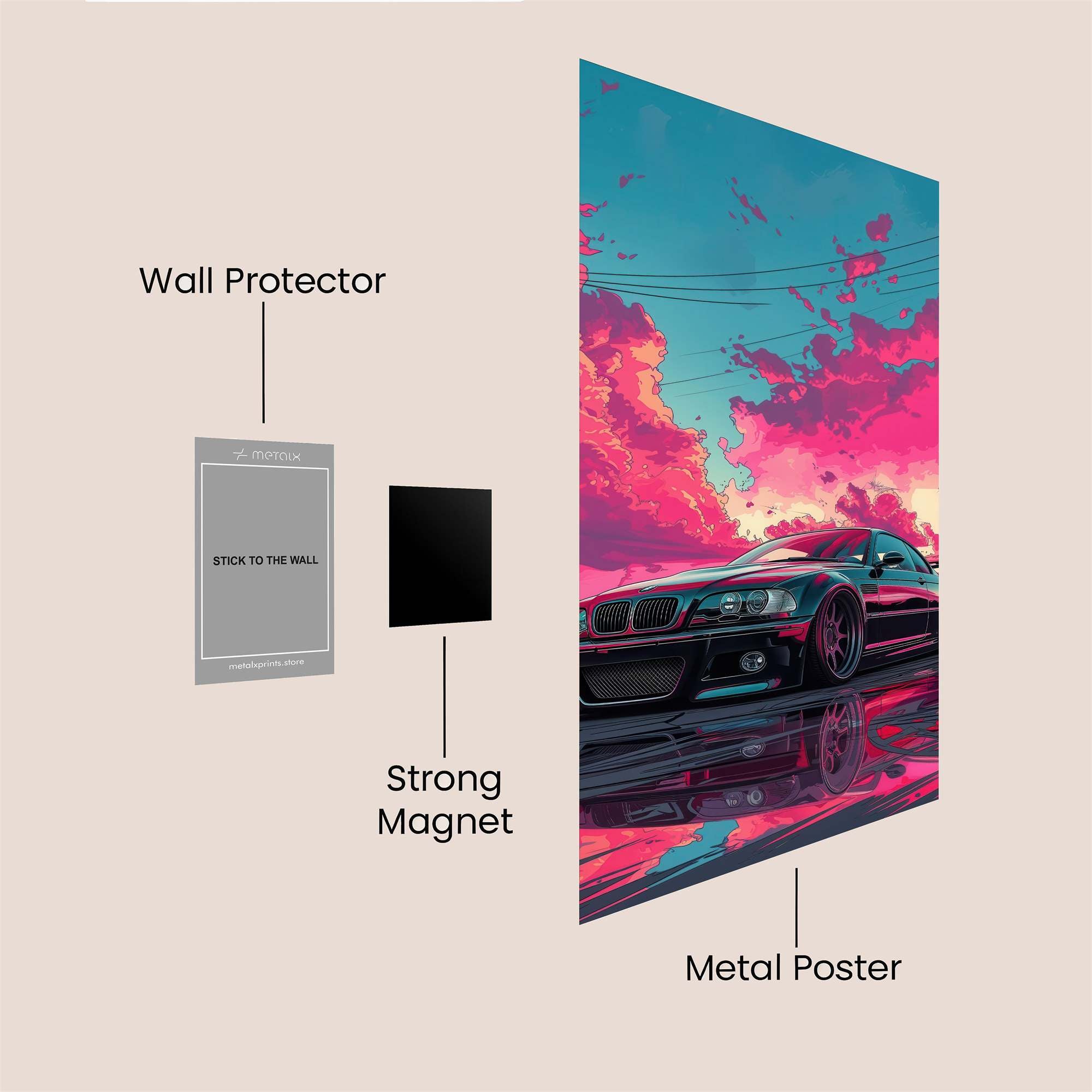 BMW Serenity Safe Wall Magnetic / M