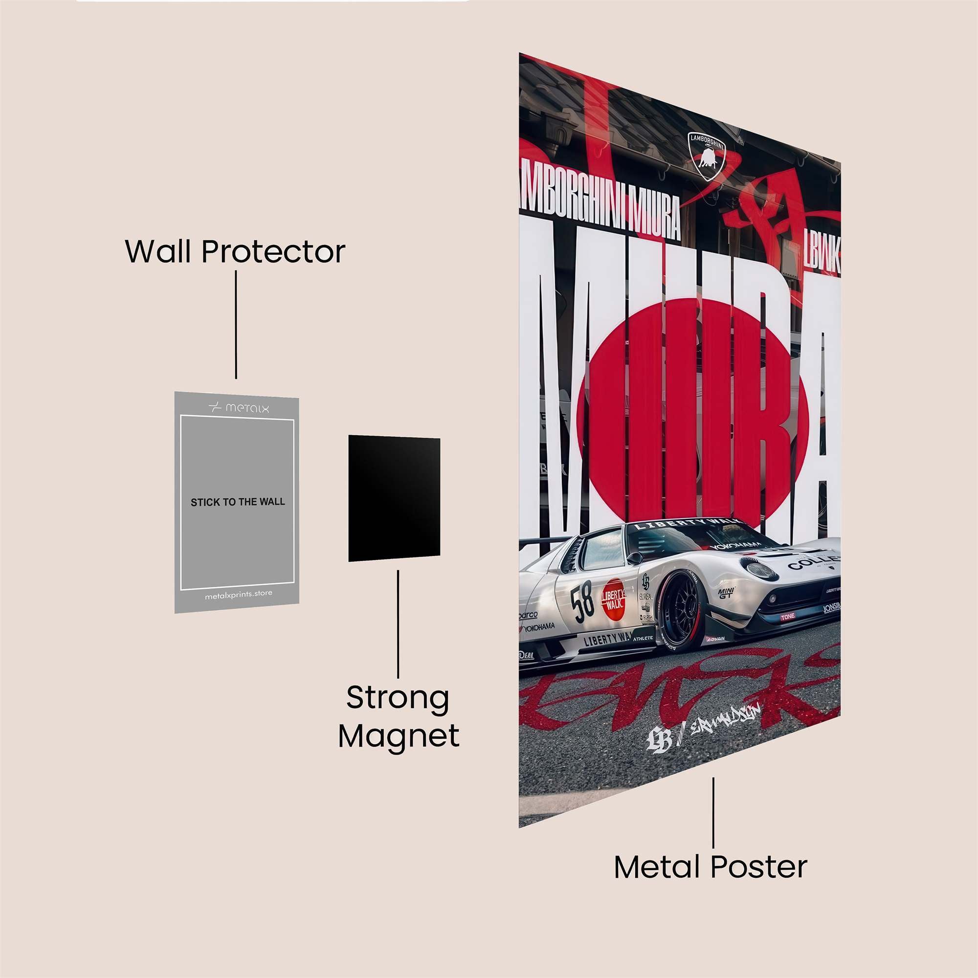 Miura Masterpiece Safe Wall Magnetic / M