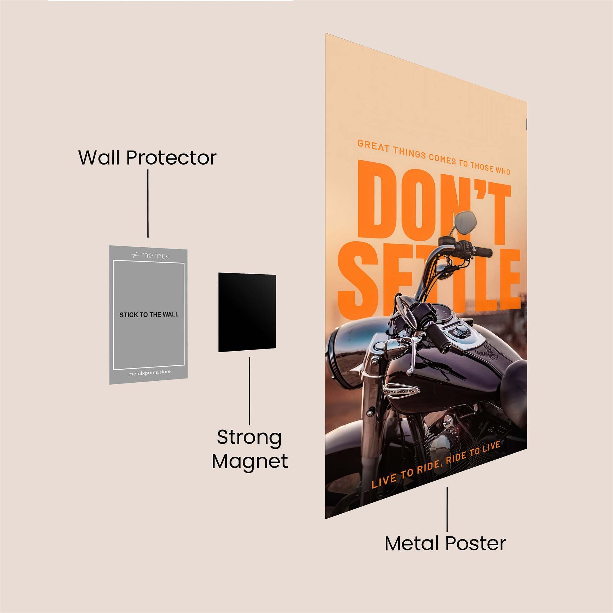 Harley Freedom Safe Wall Magnetic / M
