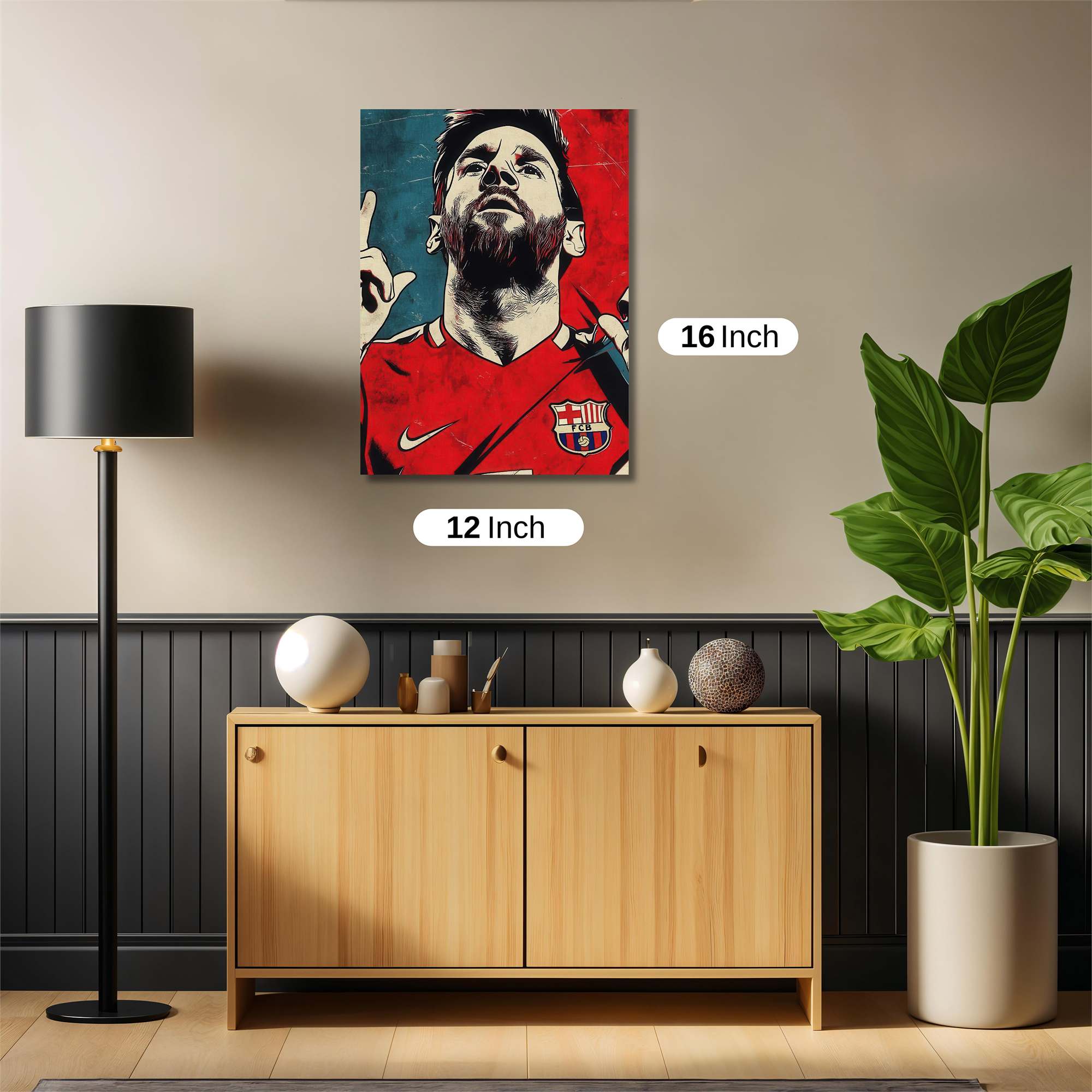 Messi Triumphant Safe Wall Magnetic / M