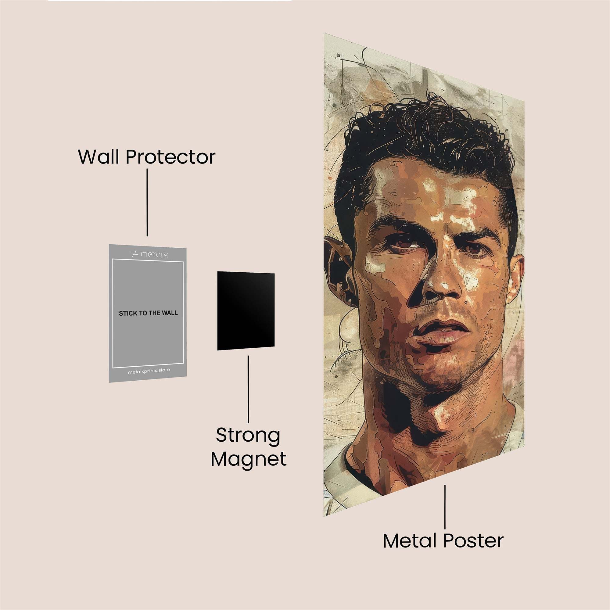 Ronaldo Intense Safe Wall Magnetic / M