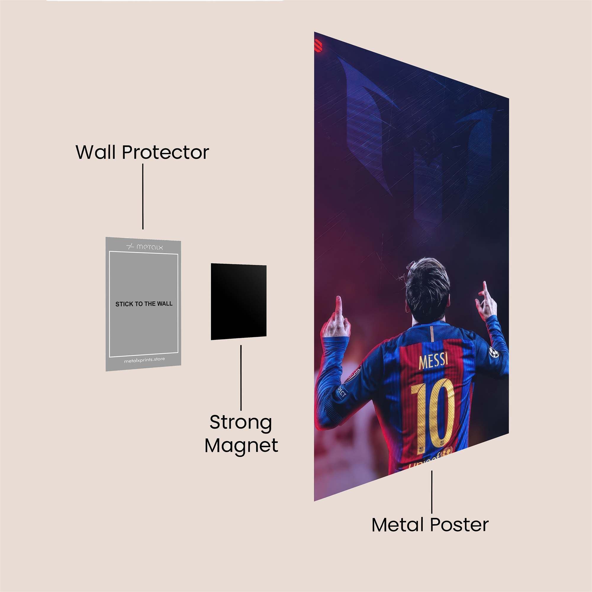 Messi Majestic Safe Wall Magnetic / M