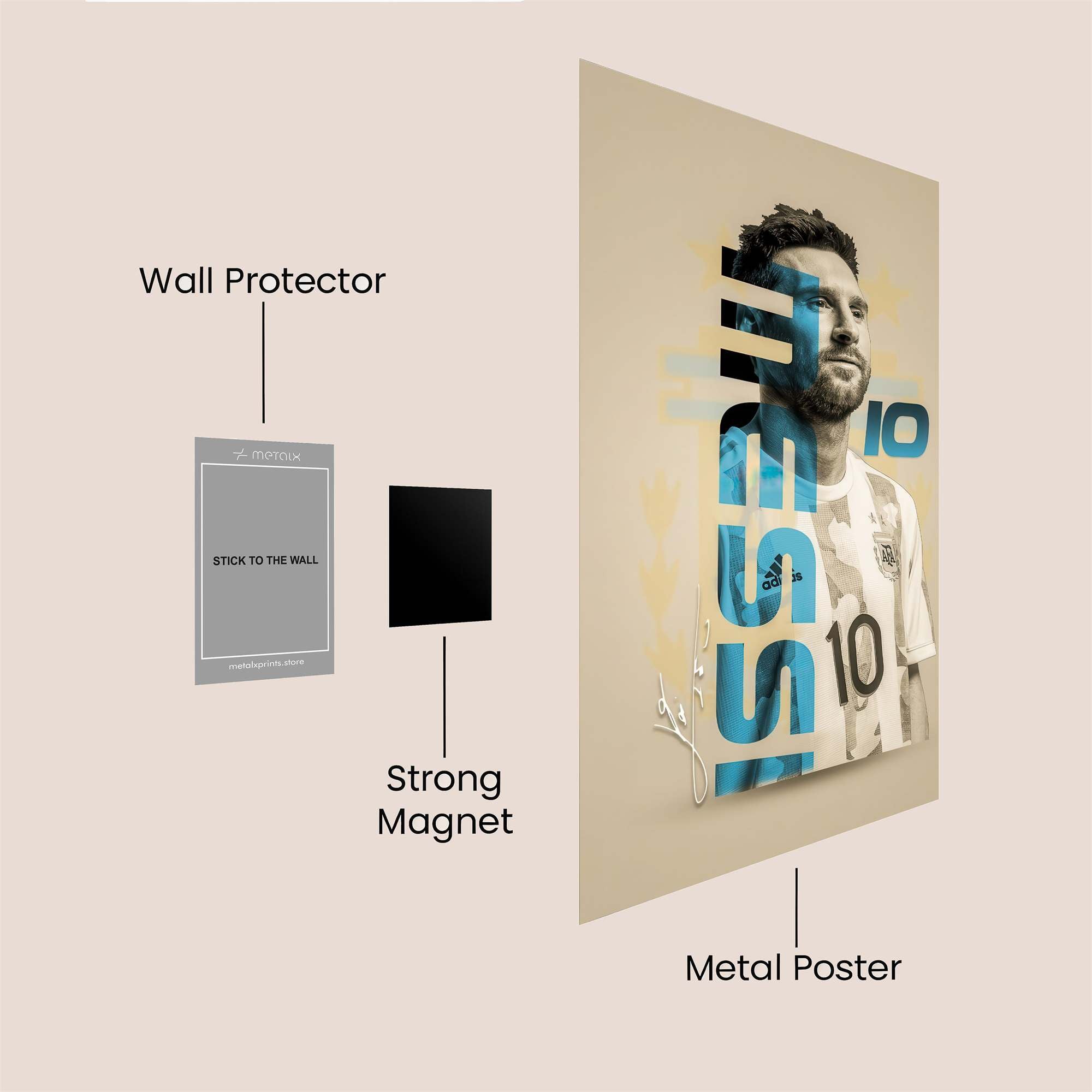 Messi Majestic Safe Wall Magnetic / M
