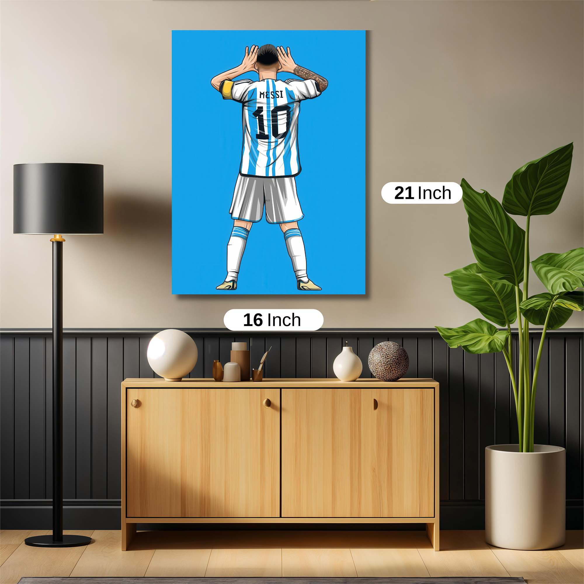 Messi Triumphant Safe Wall Magnetic / M