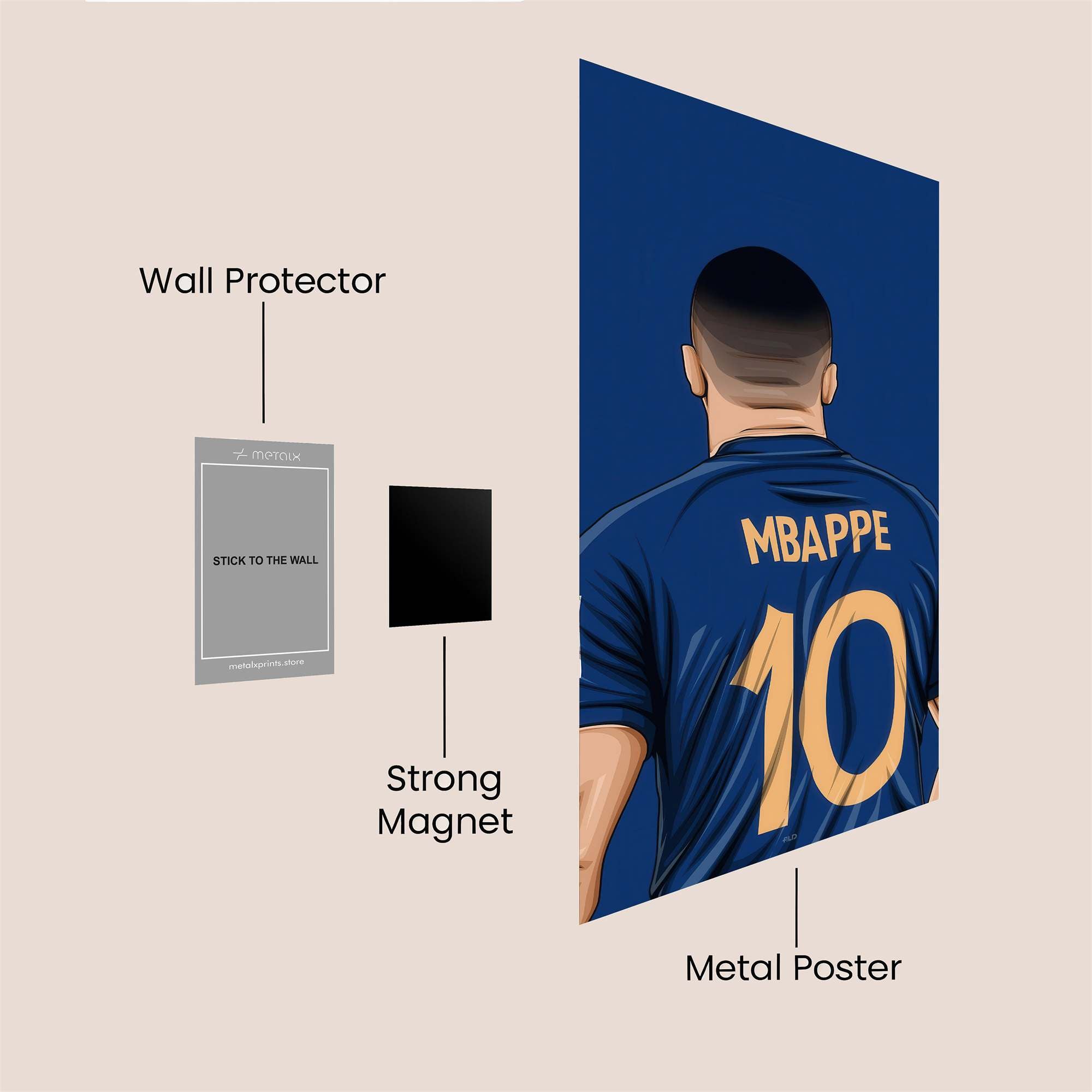 Mbapp? Majestic Safe Wall Magnetic / M
