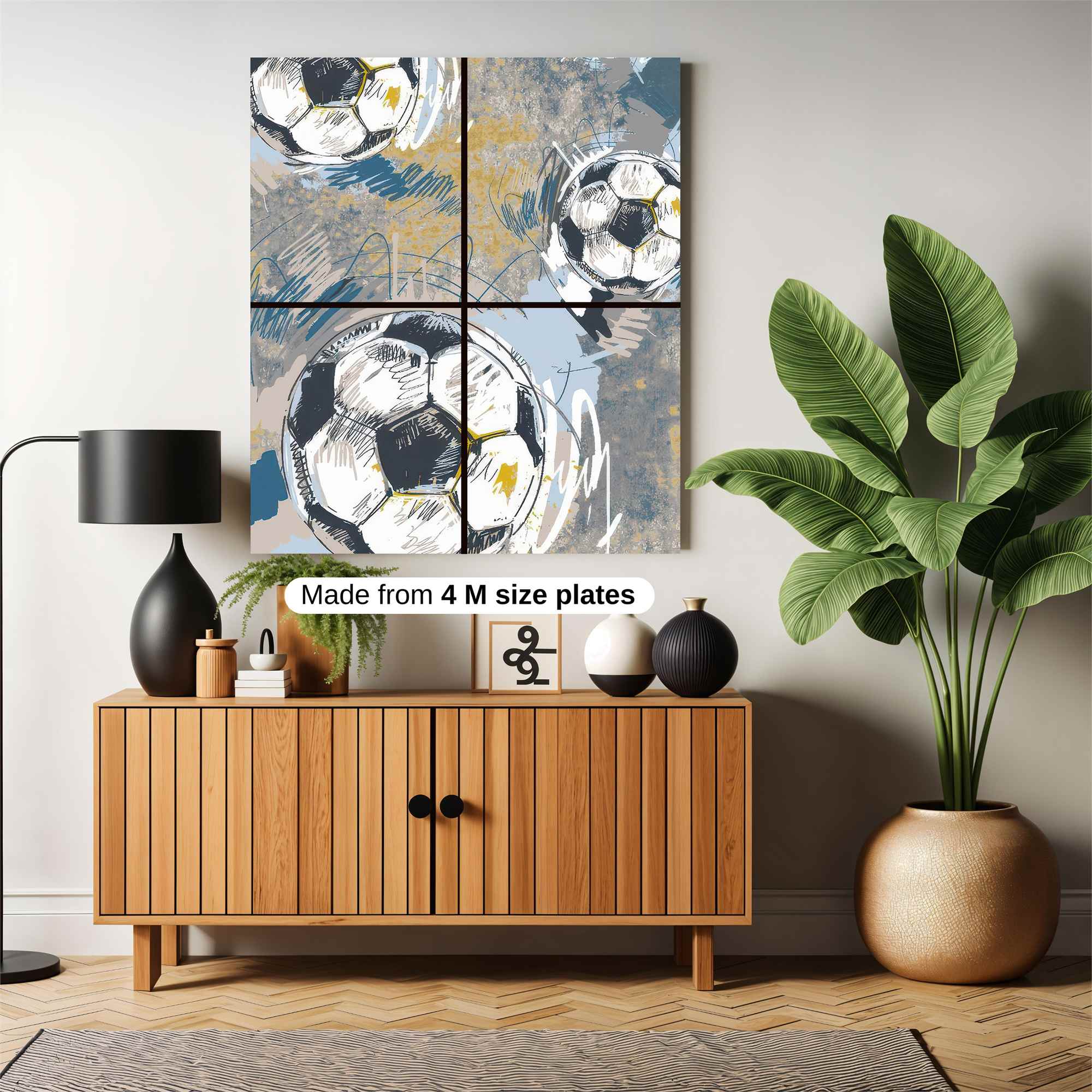 Soccer Whimsy Safe Wall Magnetic / M