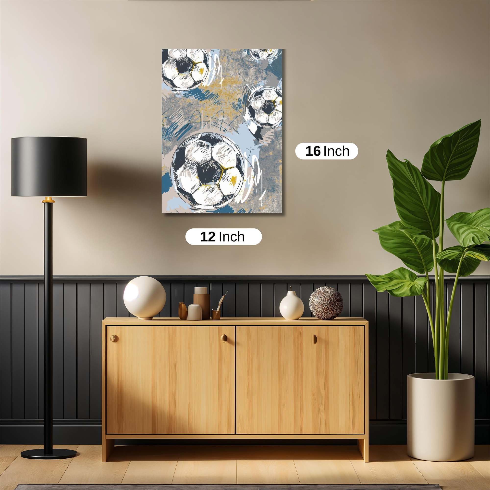 Soccer Whimsy Safe Wall Magnetic / M