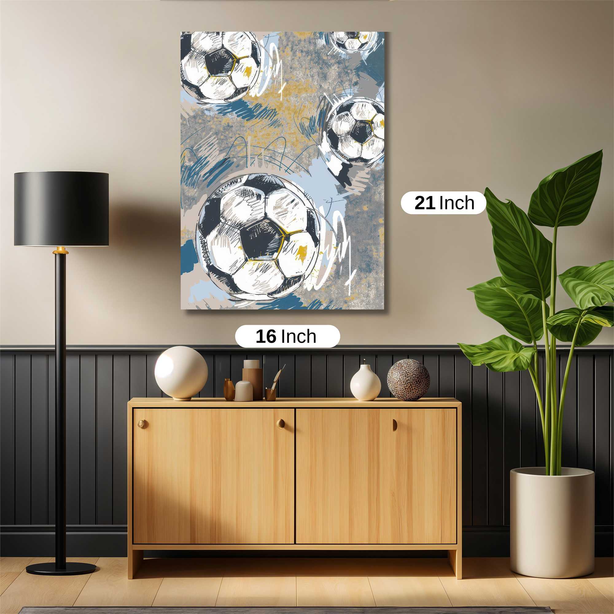Soccer Whimsy Safe Wall Magnetic / M